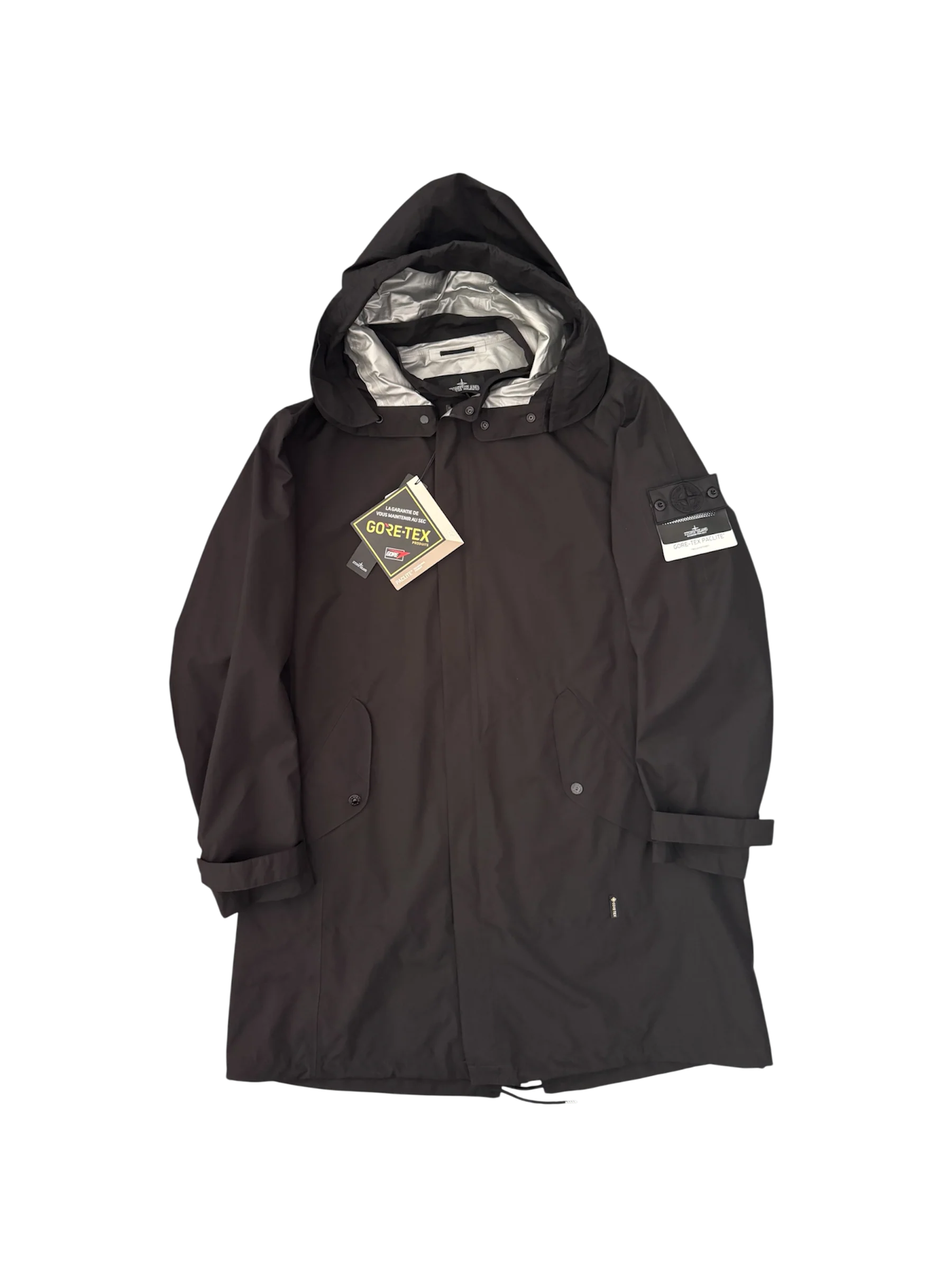 Stone Island Shadow Project Black 'Goretex Paclite' Parka - Medium