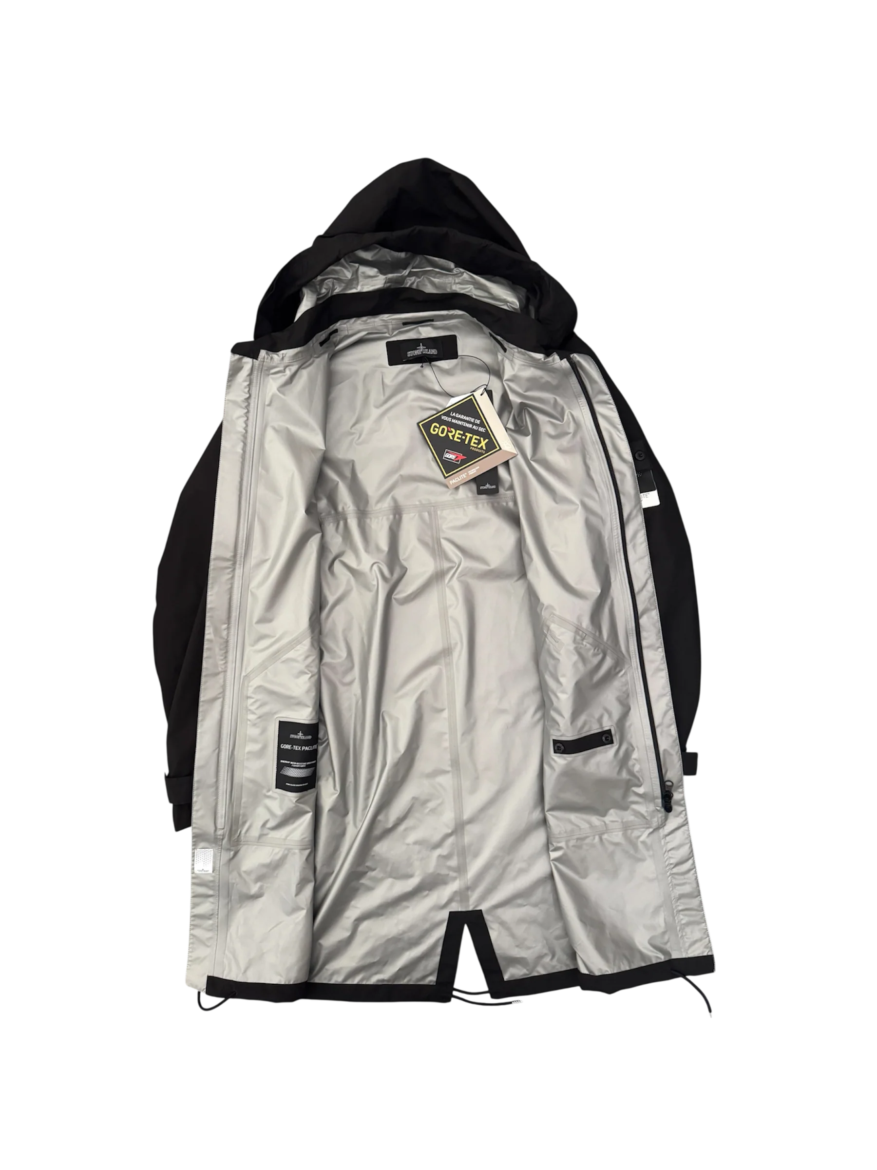 Stone Island Shadow Project Black 'Goretex Paclite' Parka - Medium - Image 2