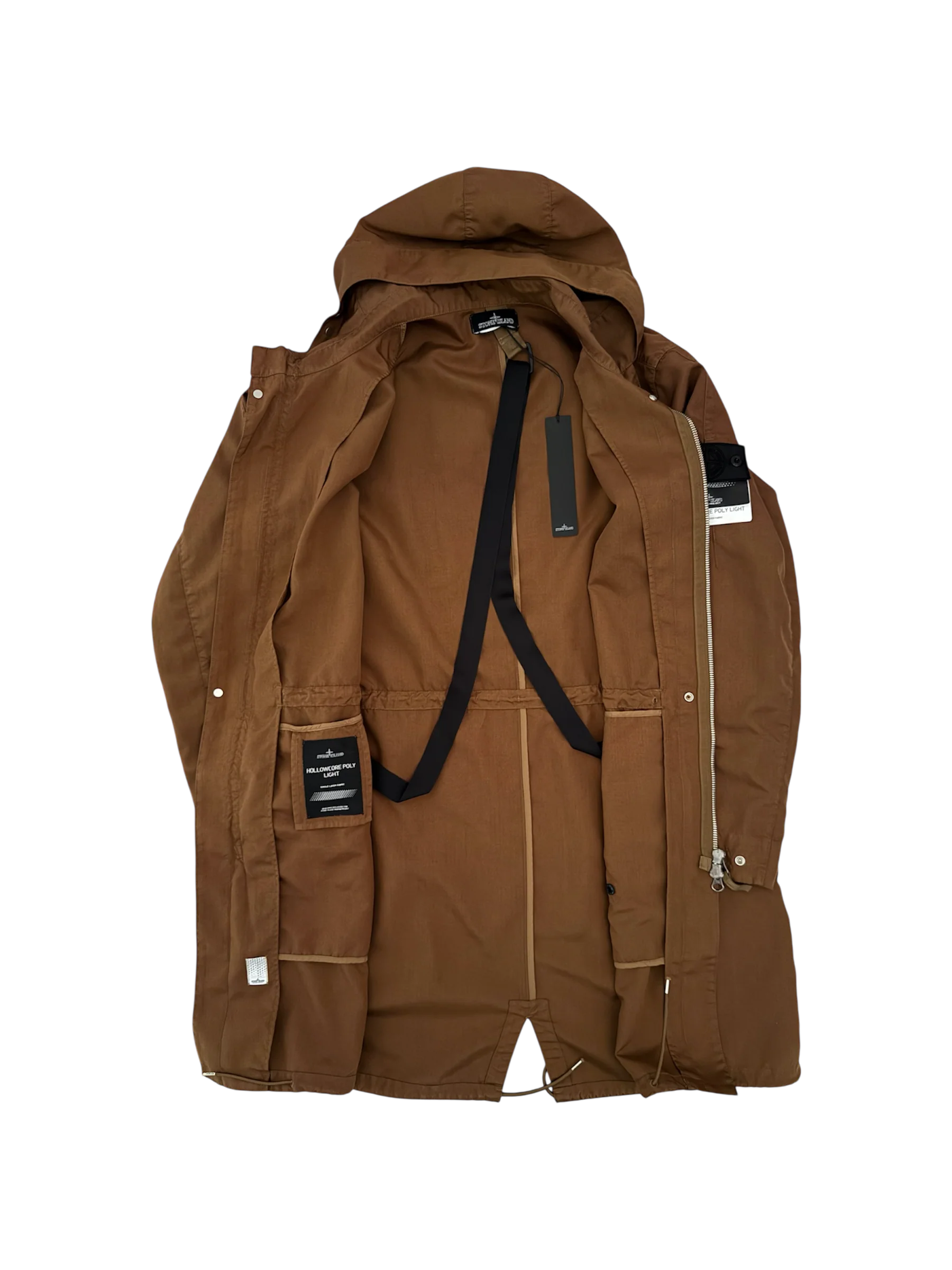 Stone Island Shadow Project Brown 'Hollowcore Poly Light' Parka - Large - Image 2