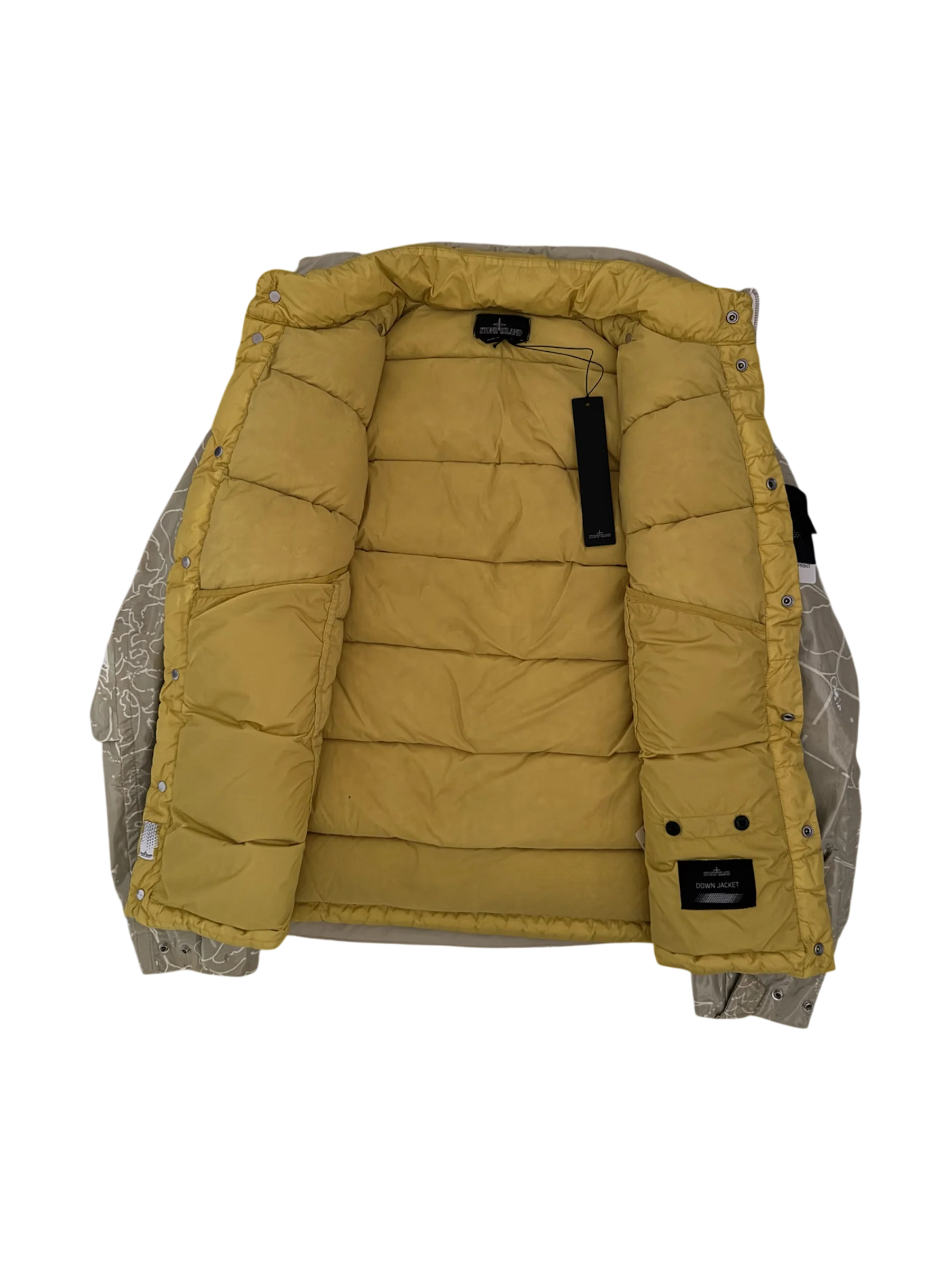 Stone Island Shadow Project Yellow 'Glass Poplin' Liner Jacket - Medium - Image 2