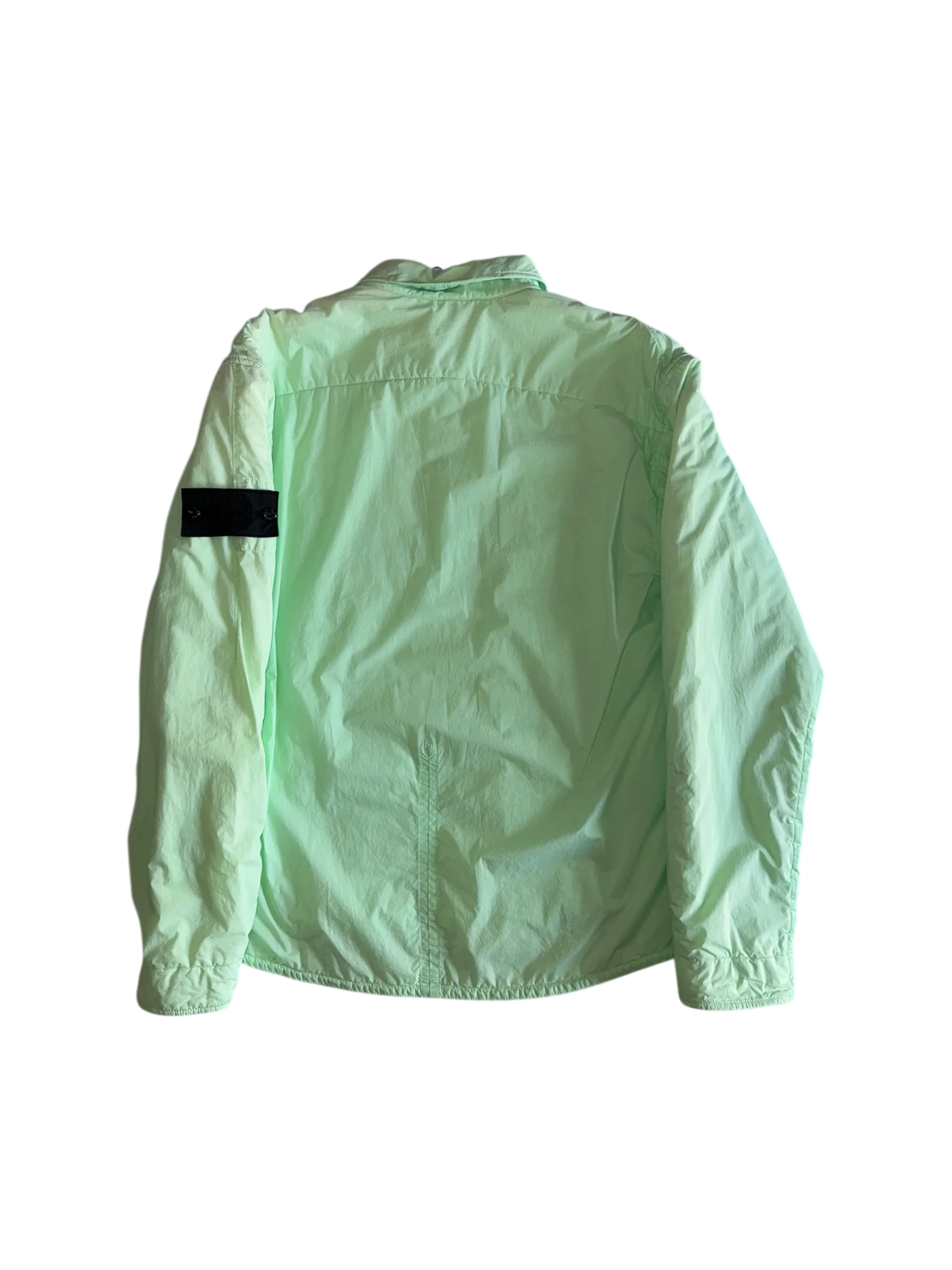 Stone Island Shadow Project Lime Padded Overshirt - Large - Image 3
