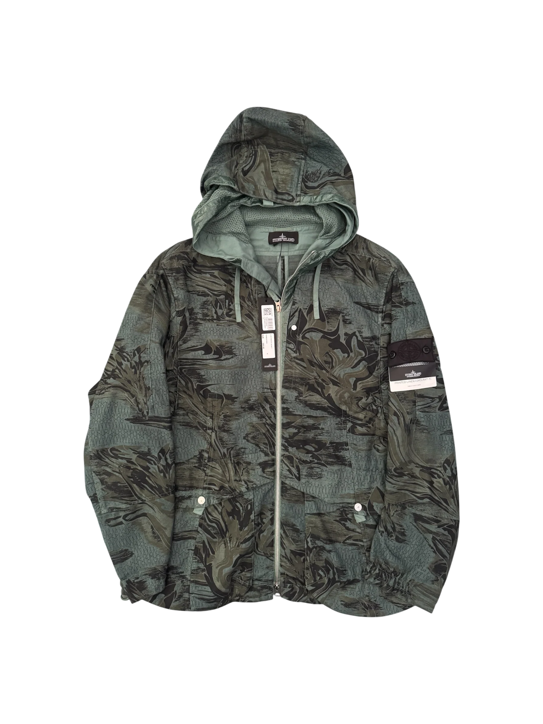 Stone Island Shadow Project 'Printed Linen Cordura TC' Jacket - Large