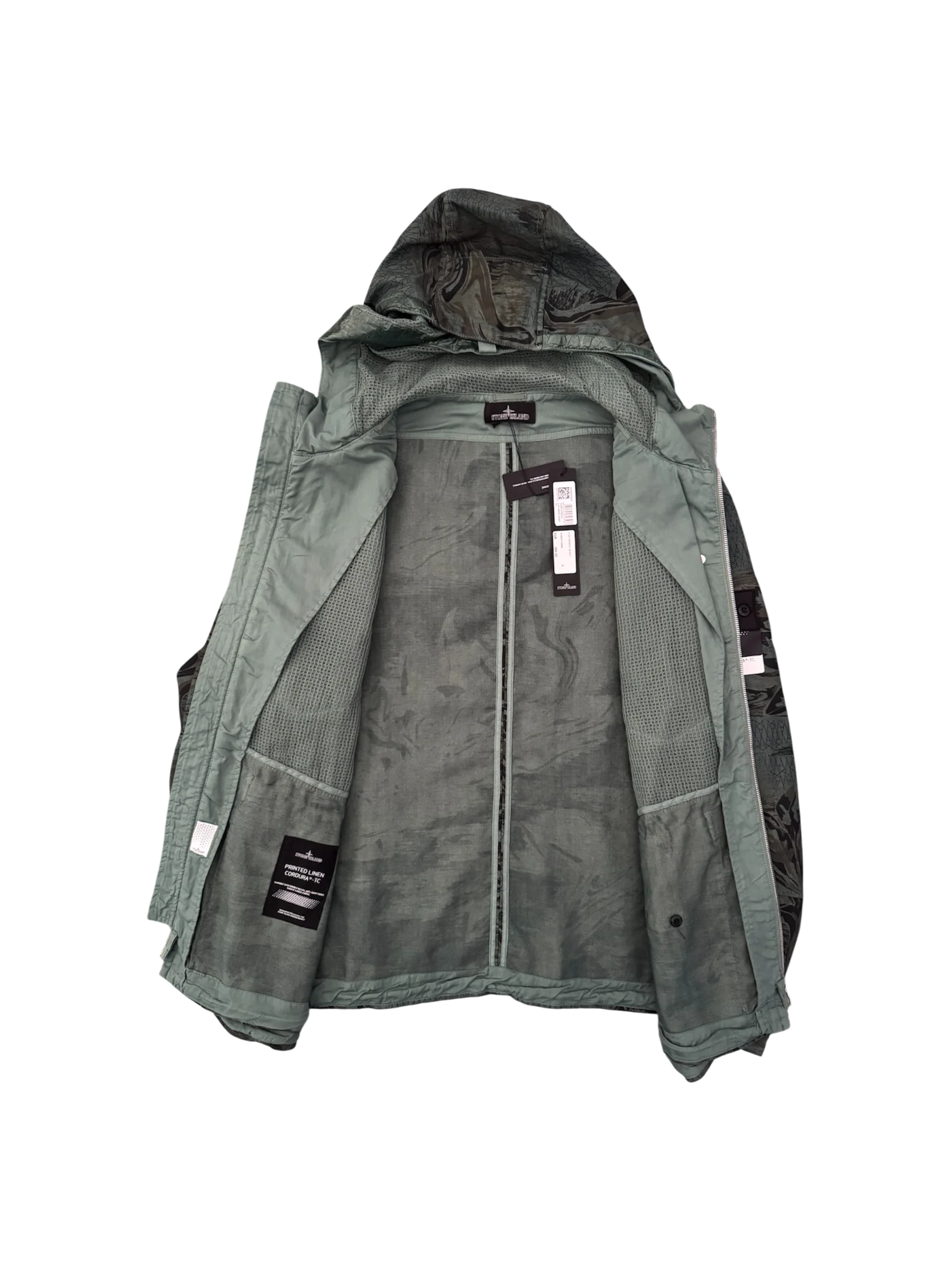 Stone Island Shadow Project 'Printed Linen Cordura TC' Jacket - Large - Image 2