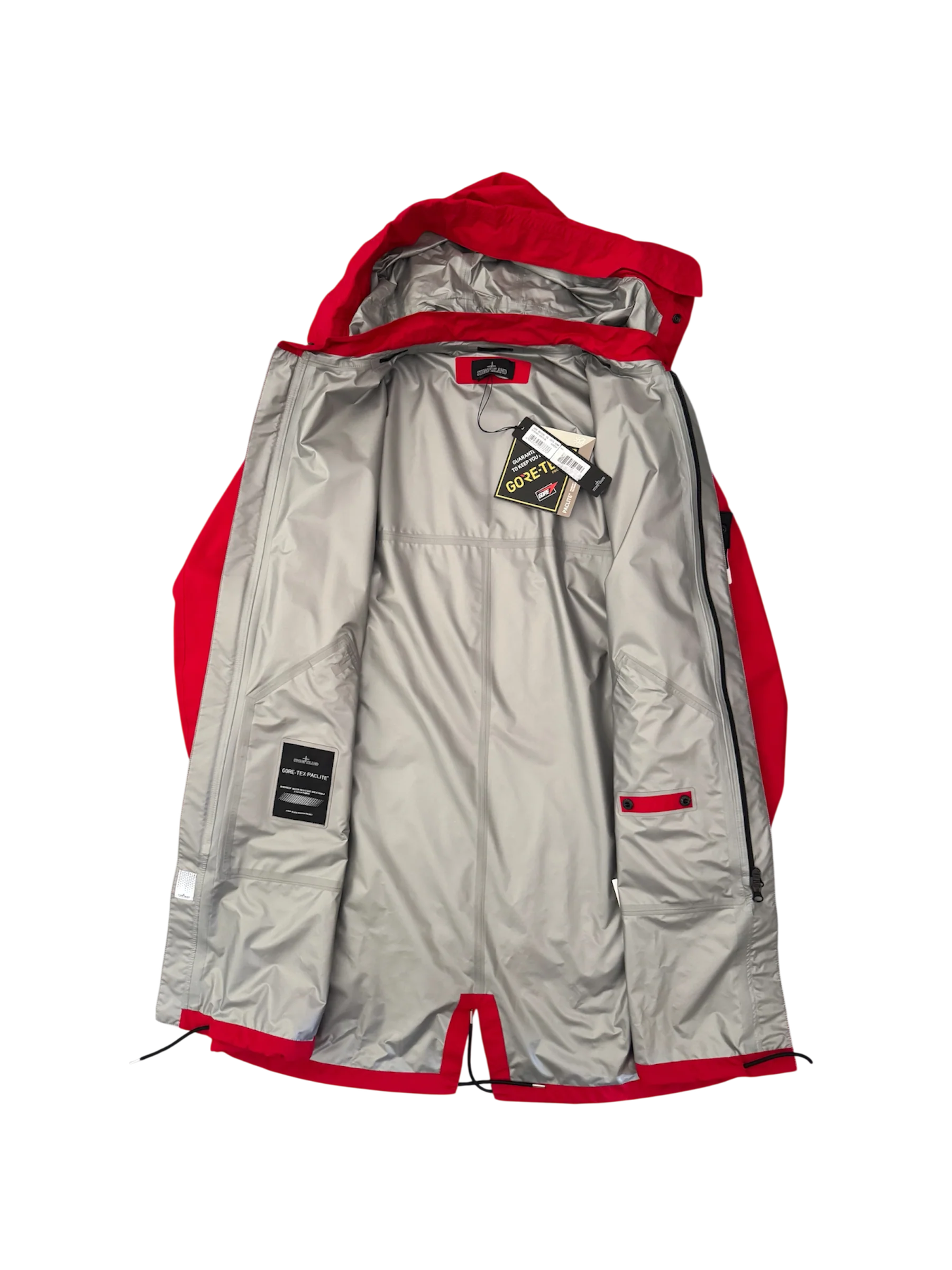 Stone Island Shadow Project Red 'Goretex Paclite' Parka - Medium - Image 2