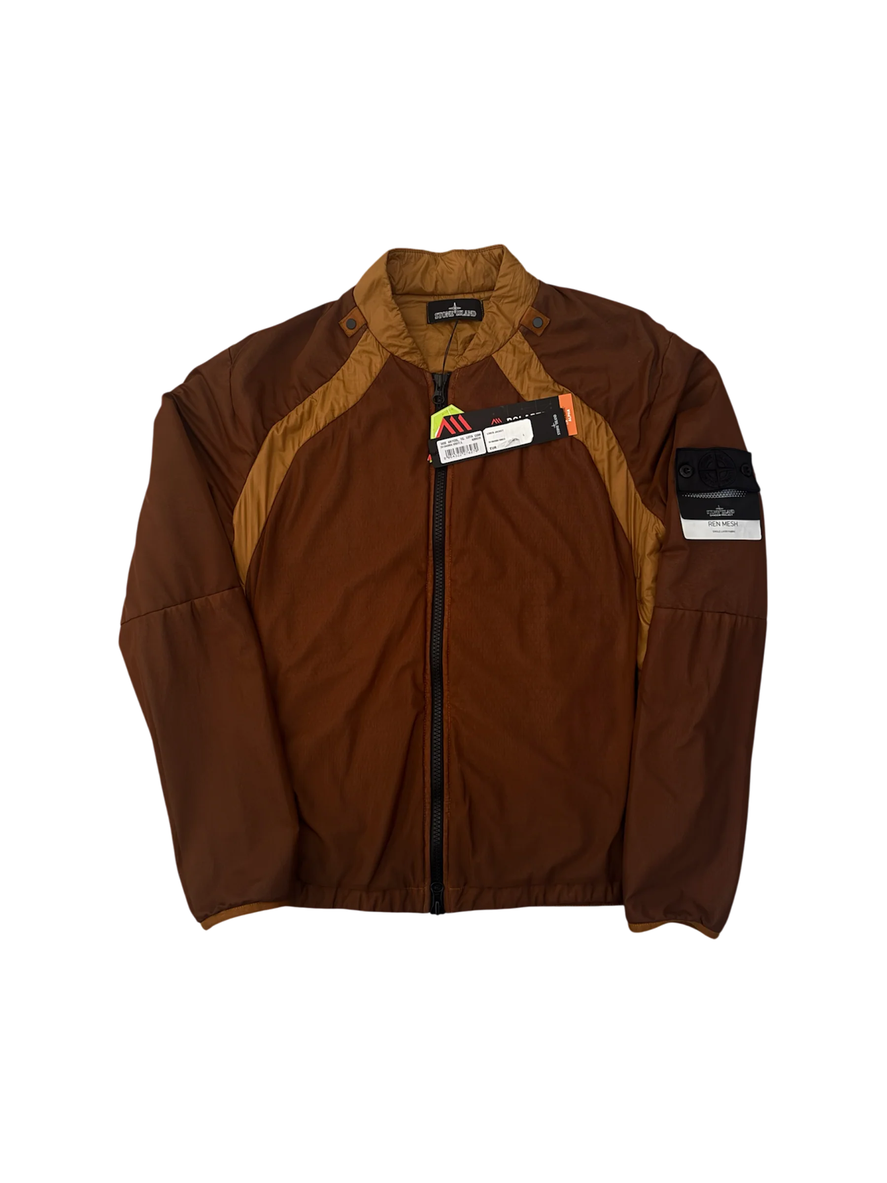 Stone Island Shadow Project 'Ren Mesh' Brown Jacket - Large