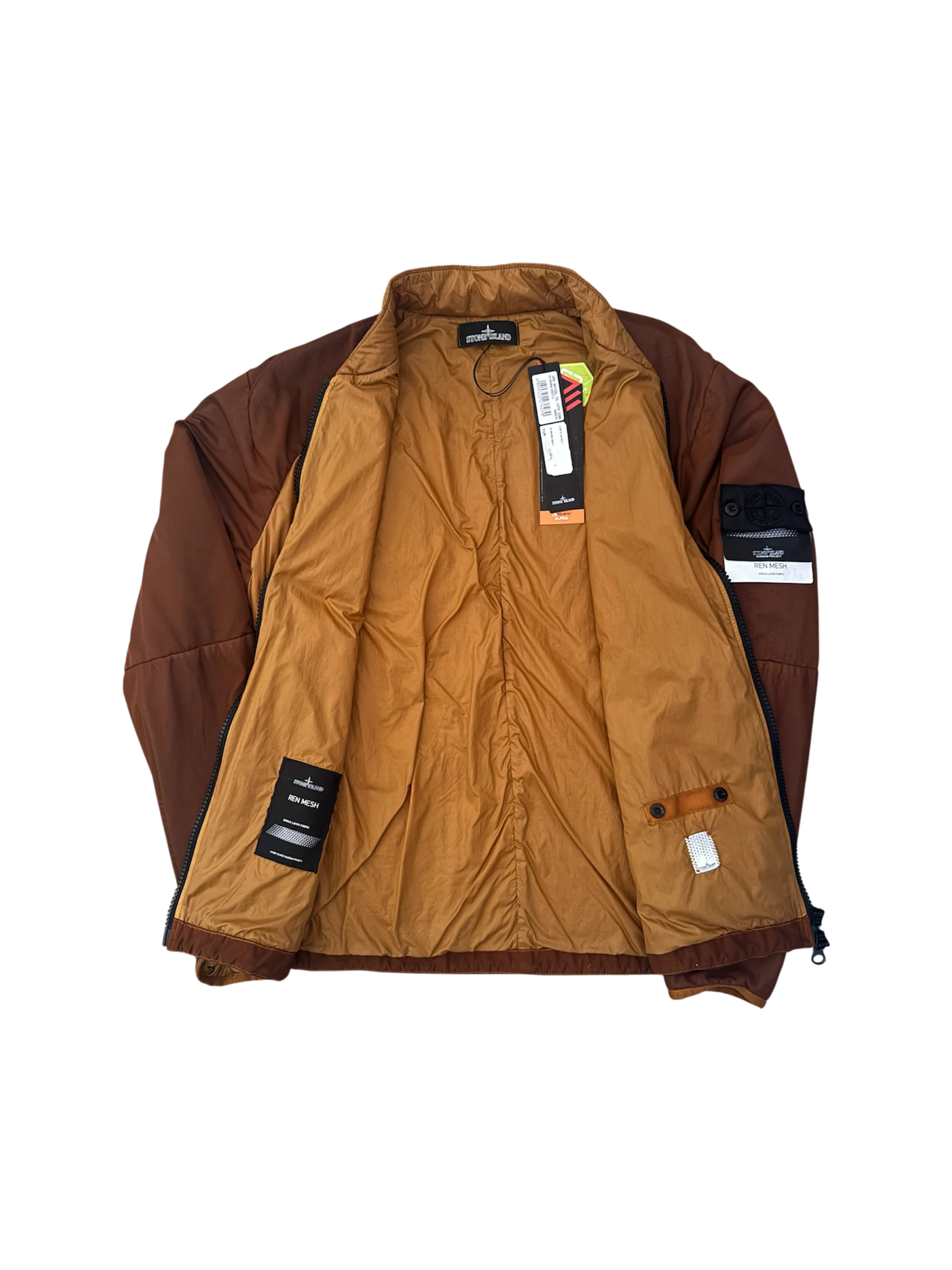 Stone Island Shadow Project 'Ren Mesh' Brown Jacket - Large - Image 2
