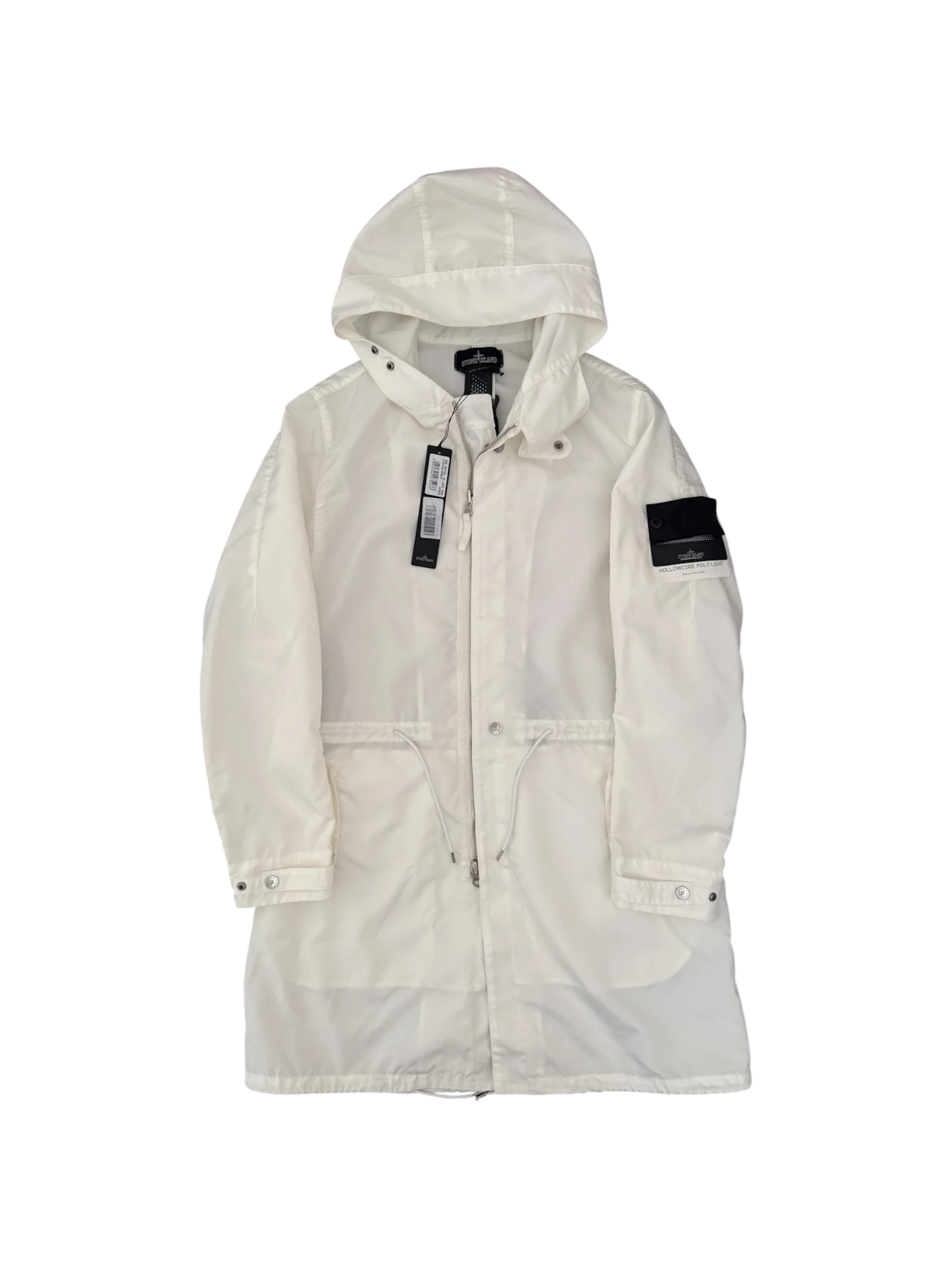 Stone Island Shadow Project White 'Hollowcore Poly Light' Parka - Large