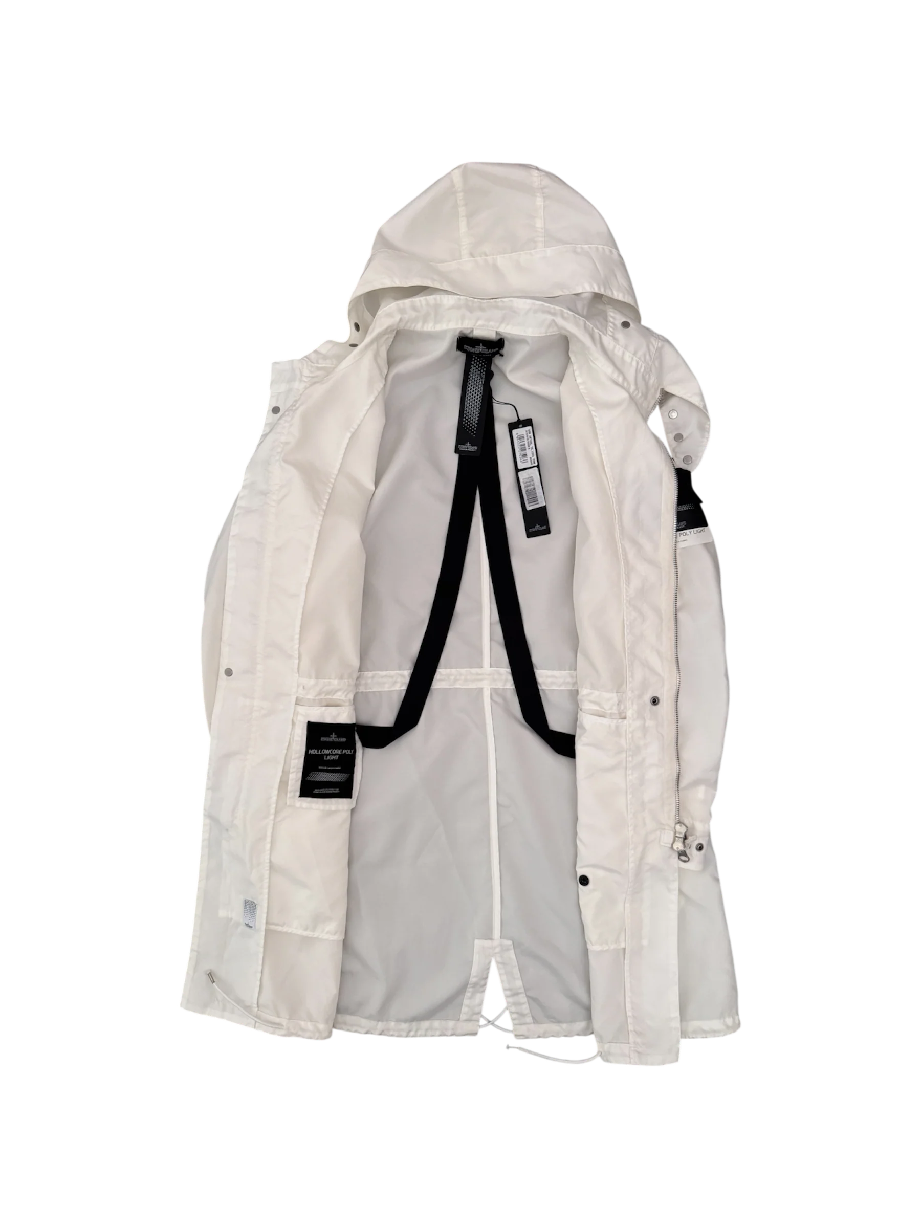 Stone Island Shadow Project White 'Hollowcore Poly Light' Parka - Large - Image 2