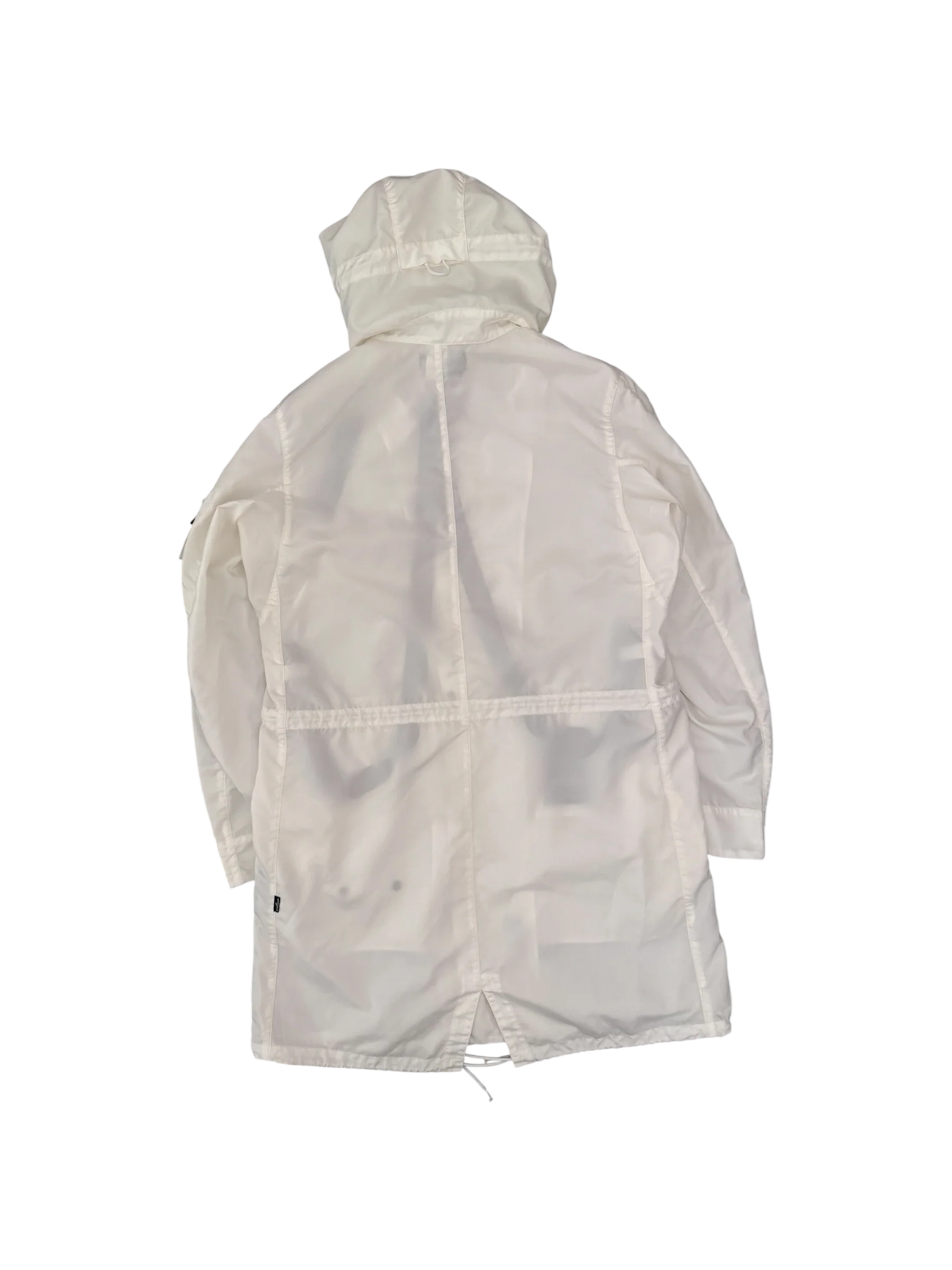 Stone Island Shadow Project White 'Hollowcore Poly Light' Parka - Large - Image 3