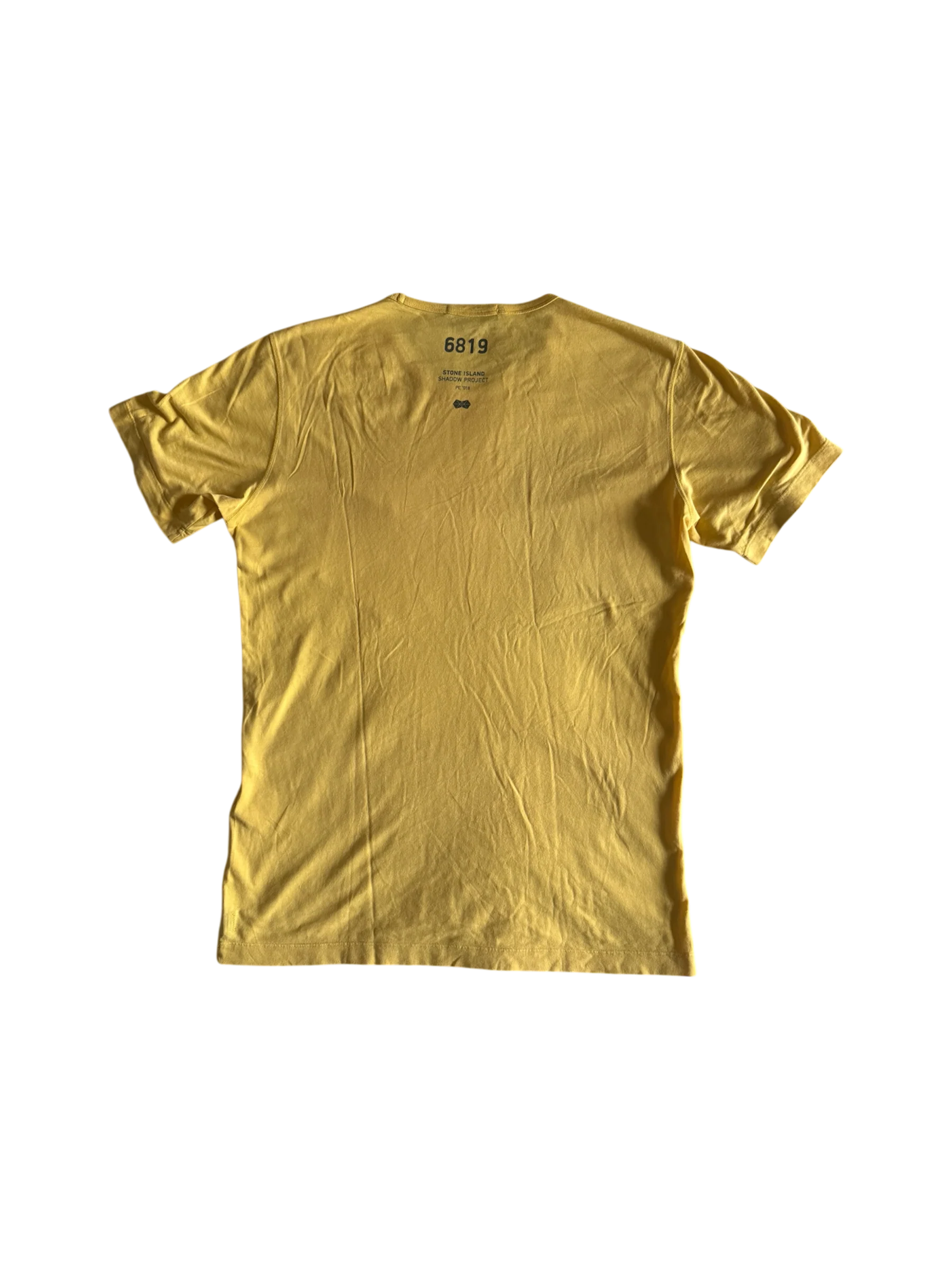 Stone Island Shadow Project Yellow T-Shirt - Medium - Image 2