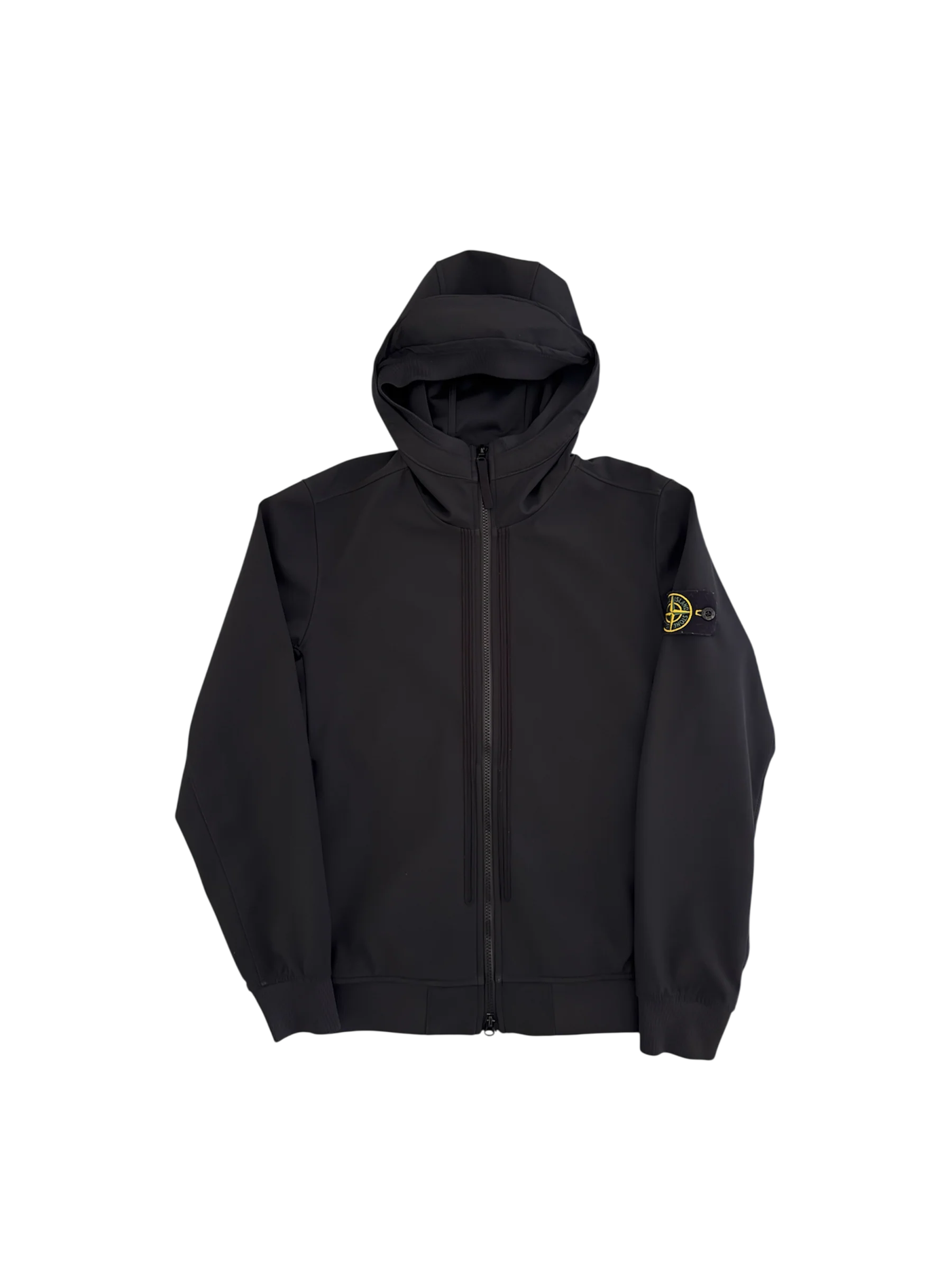 Stone Island Black 'Soft Shell e.dye' Jacket - Small