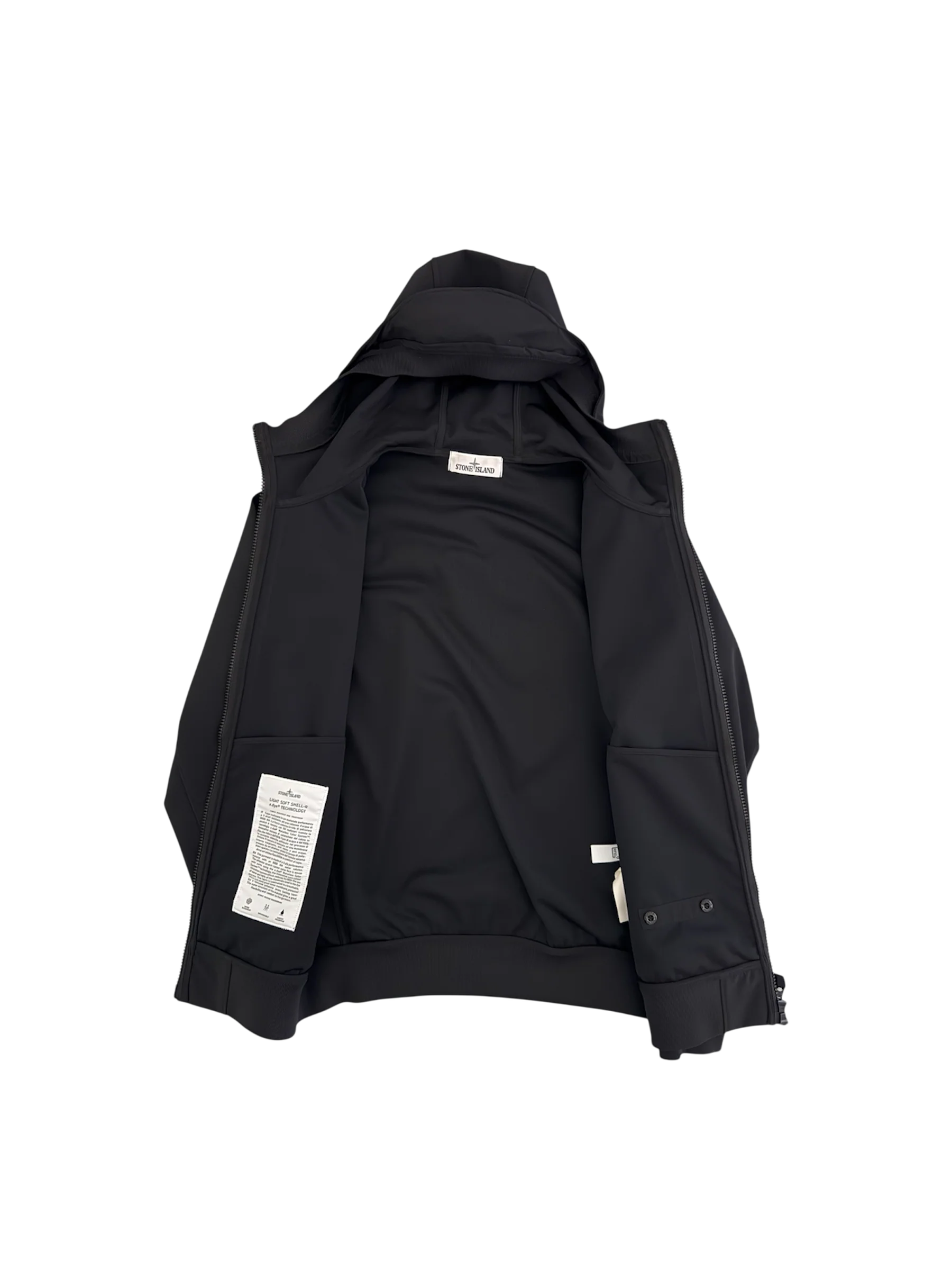 Stone Island Black 'Soft Shell e.dye' Jacket - Small - Image 2