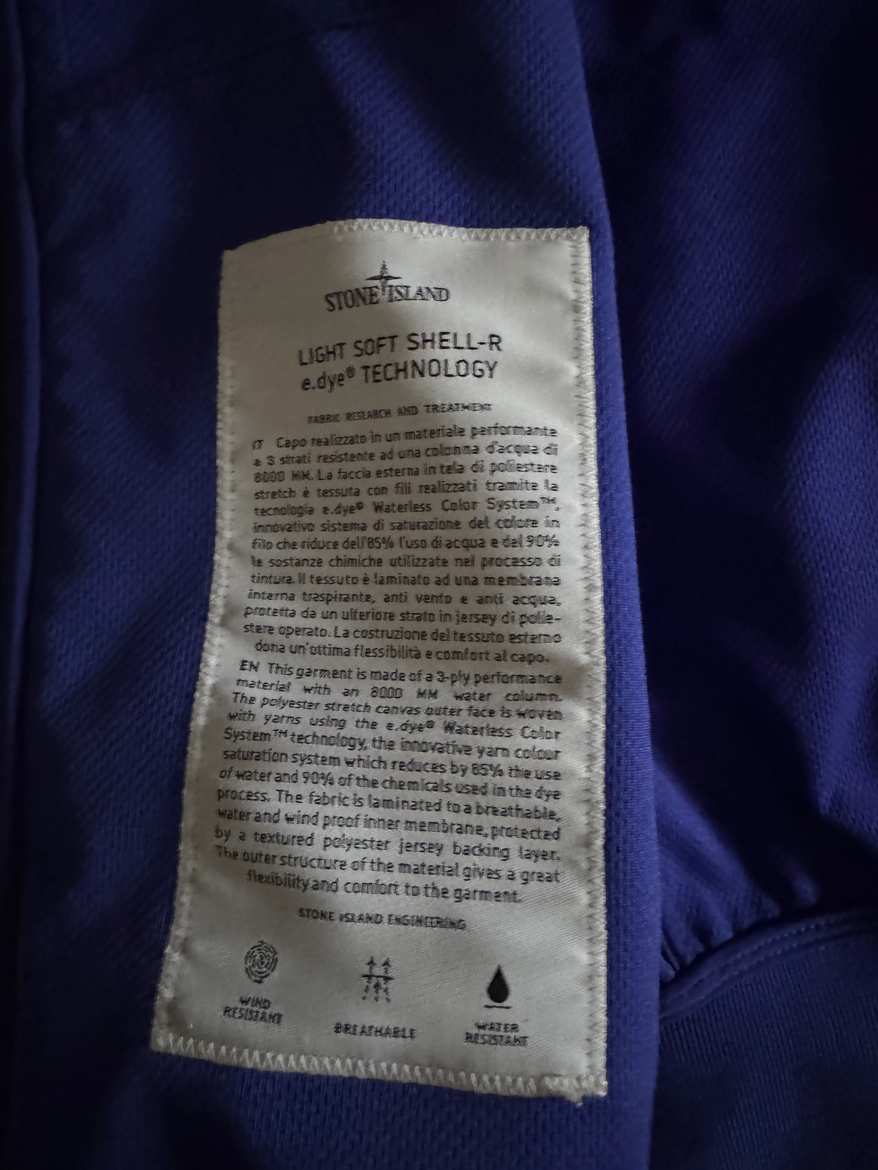 Stone Island 'Soft Shell-R e.dye' Jacket - Medium - Image 4