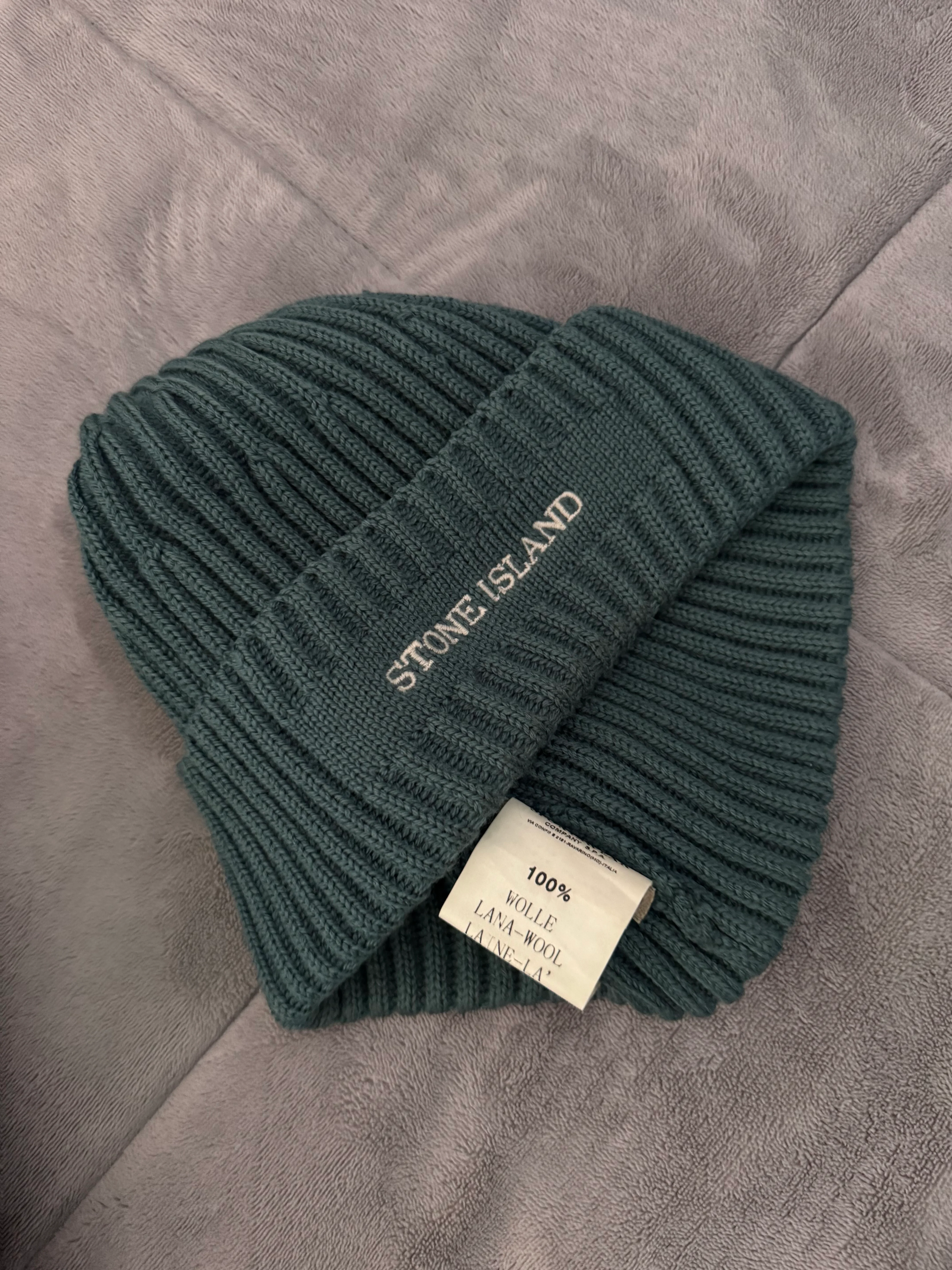 Stone Island Spellout Beanie - Unisize - Image 3