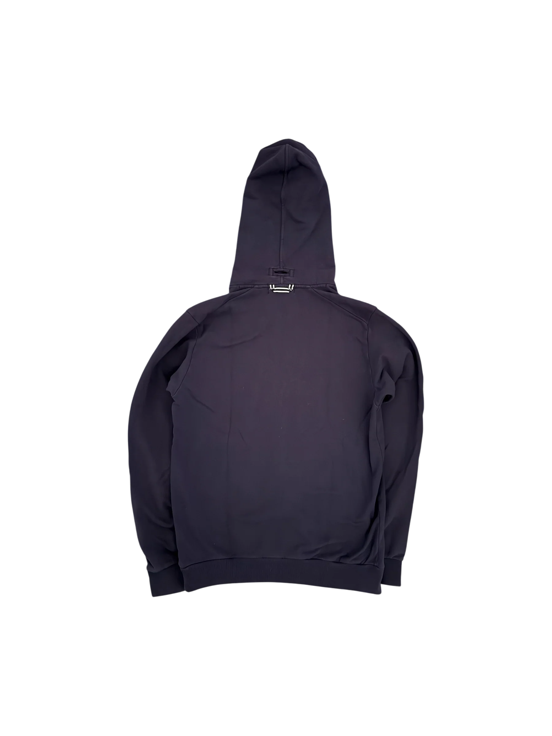 Stone Island Square Logo Navy Hoodie - Large - Image 2