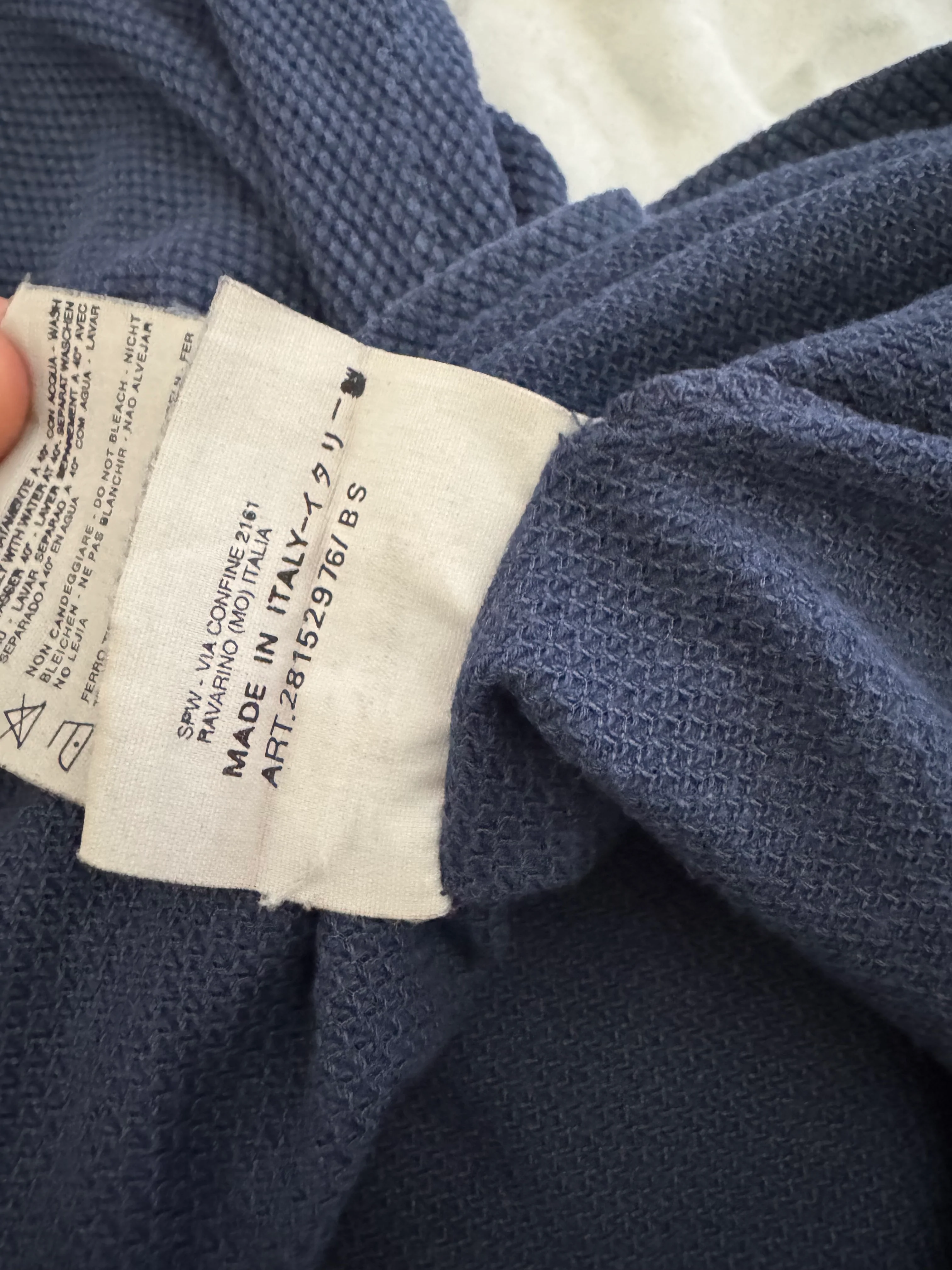 Stone Island SS98 Blue Spandex Polo Shirt - Large - Image 4