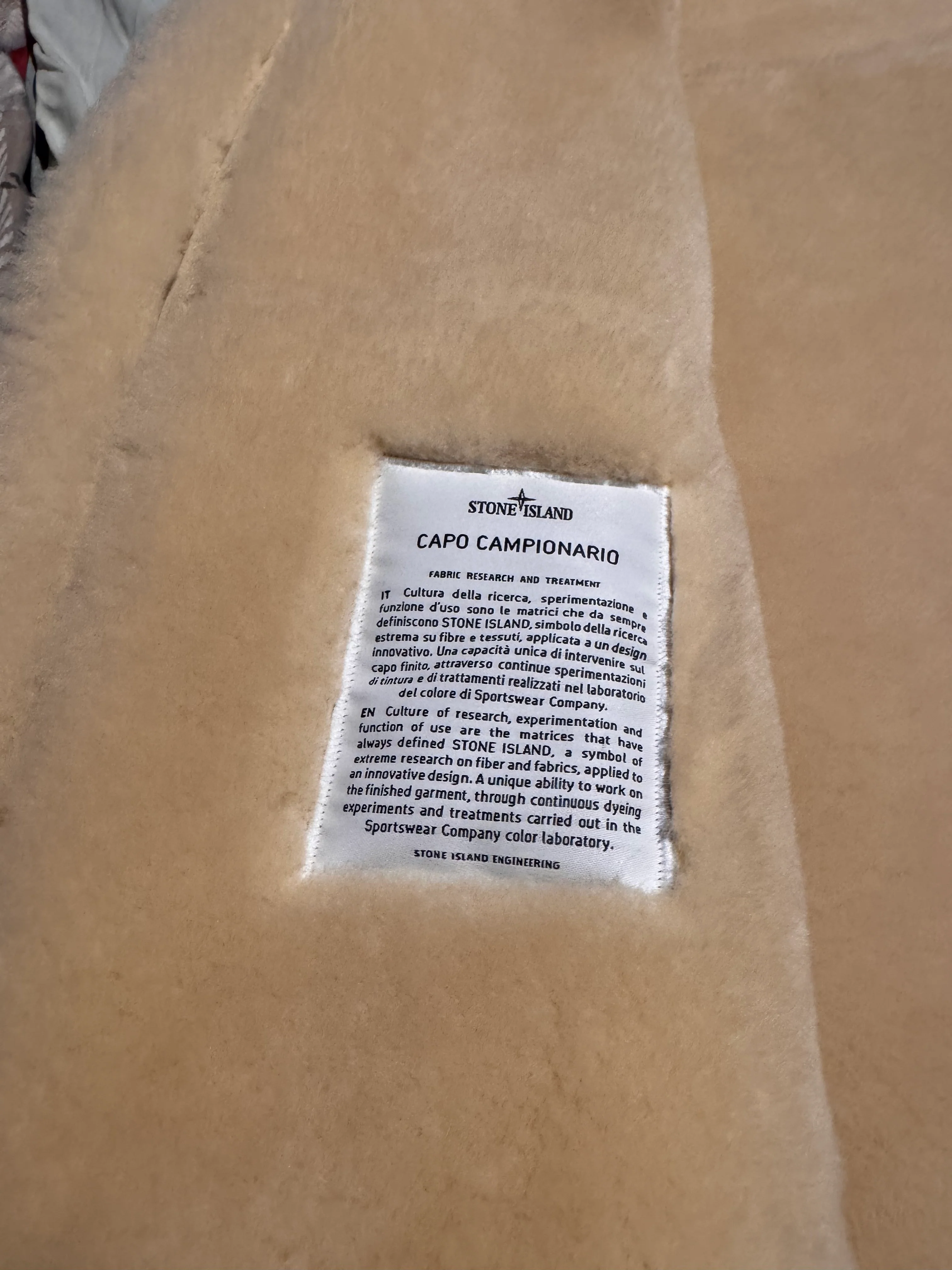 Stone Island 'Suede Sheepskin' Jacket - Large - Image 4