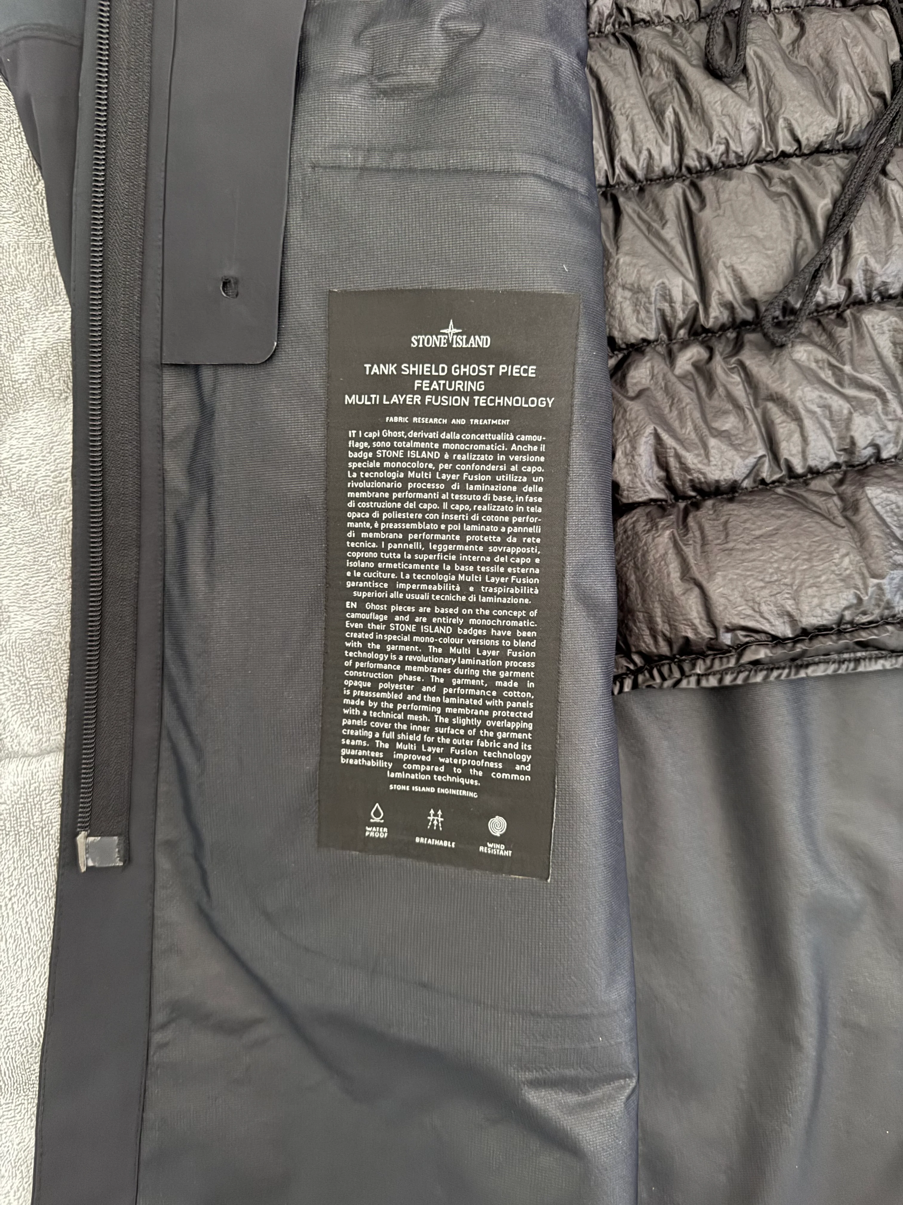 Stone Island 'Tank Shield Ghost Piece' Trench Coat - Large - Image 4