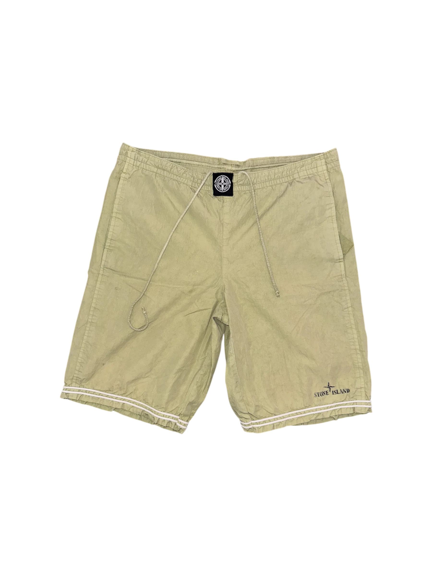 Stone Island Junior Vintage Green Swim Shorts - 12 Years