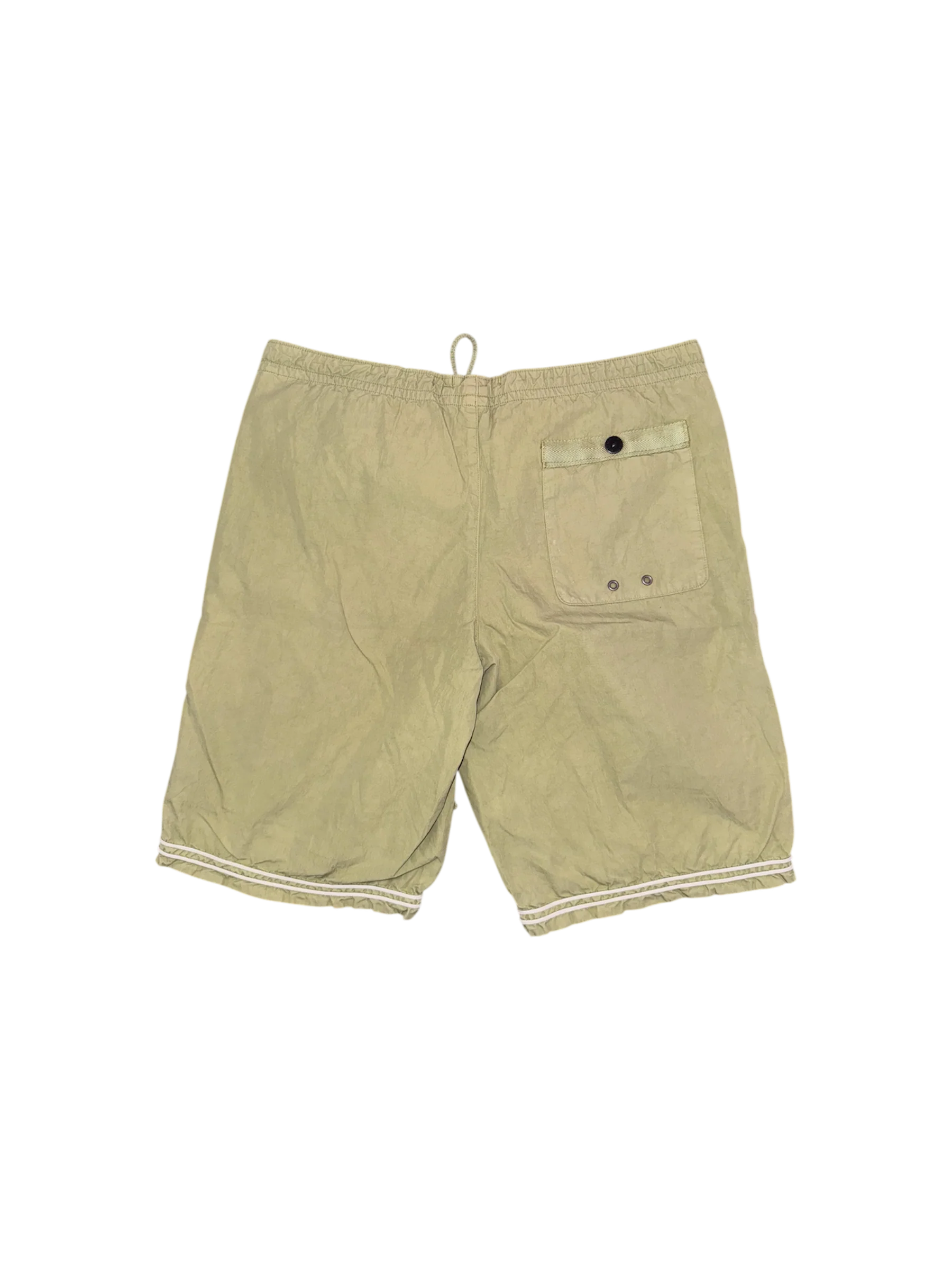 Stone Island Junior Vintage Green Swim Shorts - 12 Years - Image 2