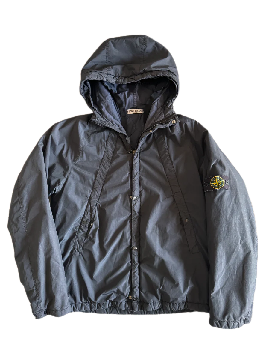 Stone Island AW03 Vintage Hooded Quilted Nylon Jacket - Large