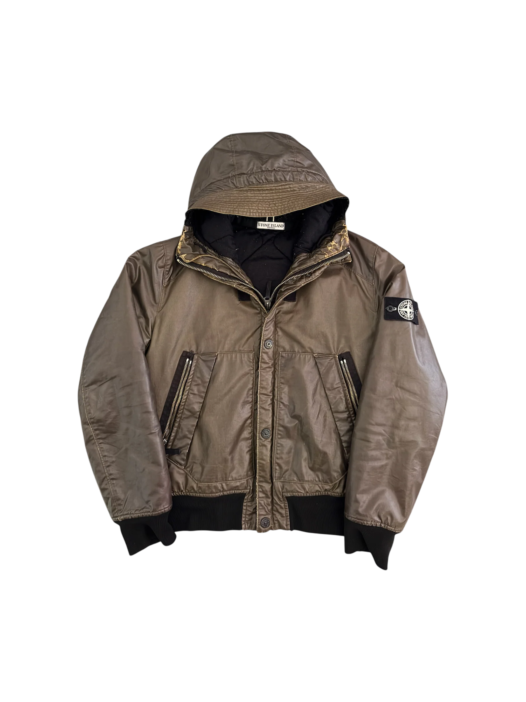 Stone Island 'Waxed Ice 2' Jacket - Large - Image 2