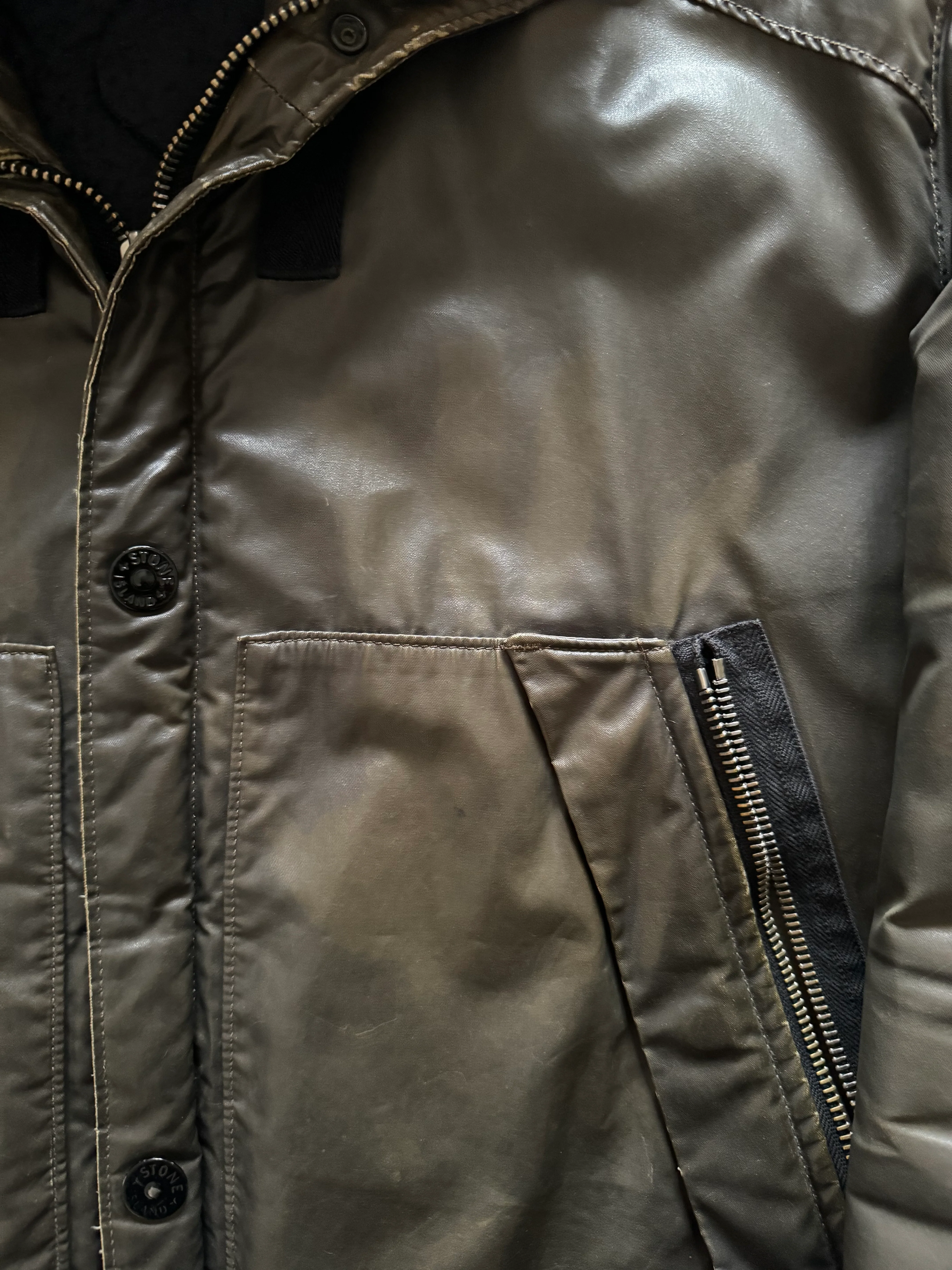 Stone Island 'Waxed Ice 2' Jacket - XL - Image 5