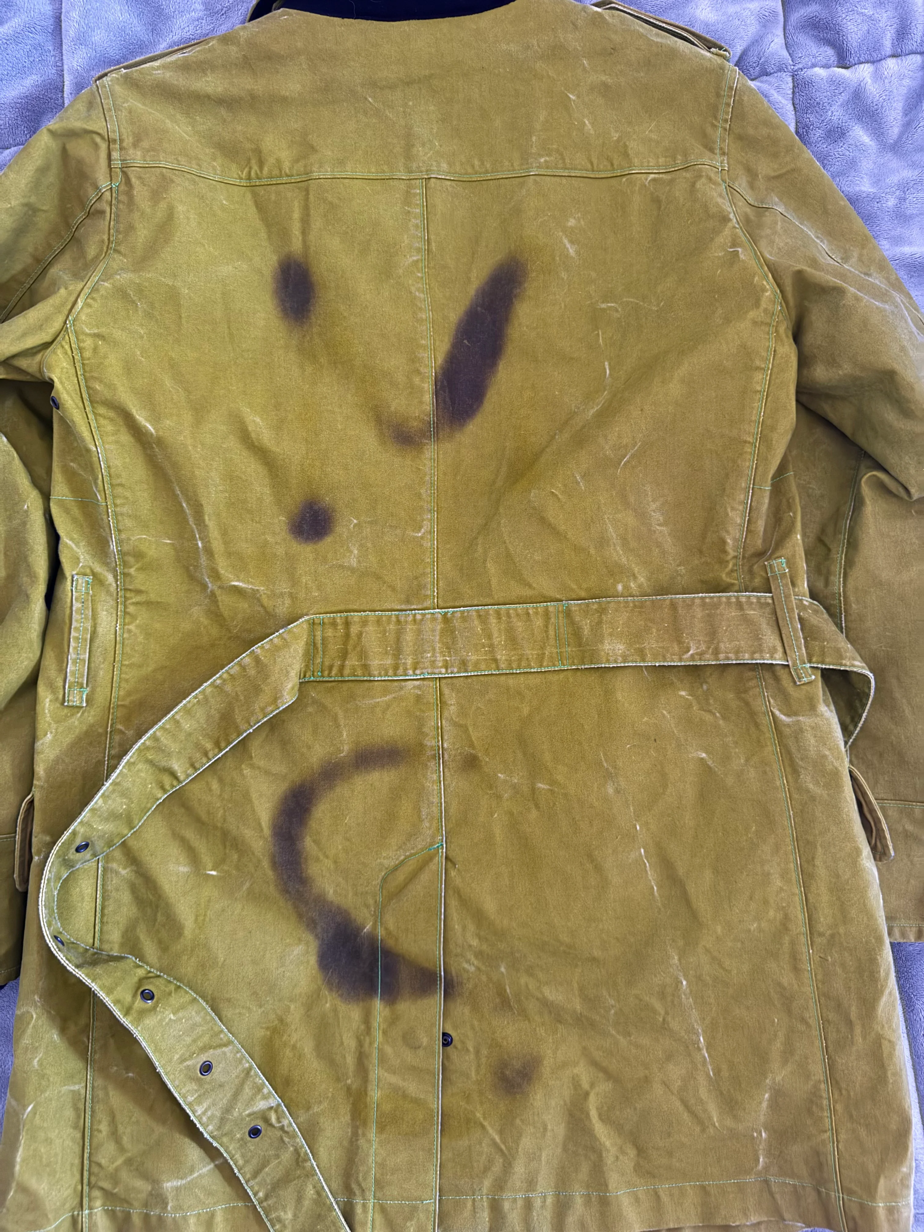 Stone Island 'Waxed Ice Heat Reactive' Trench - Medium - Image 6