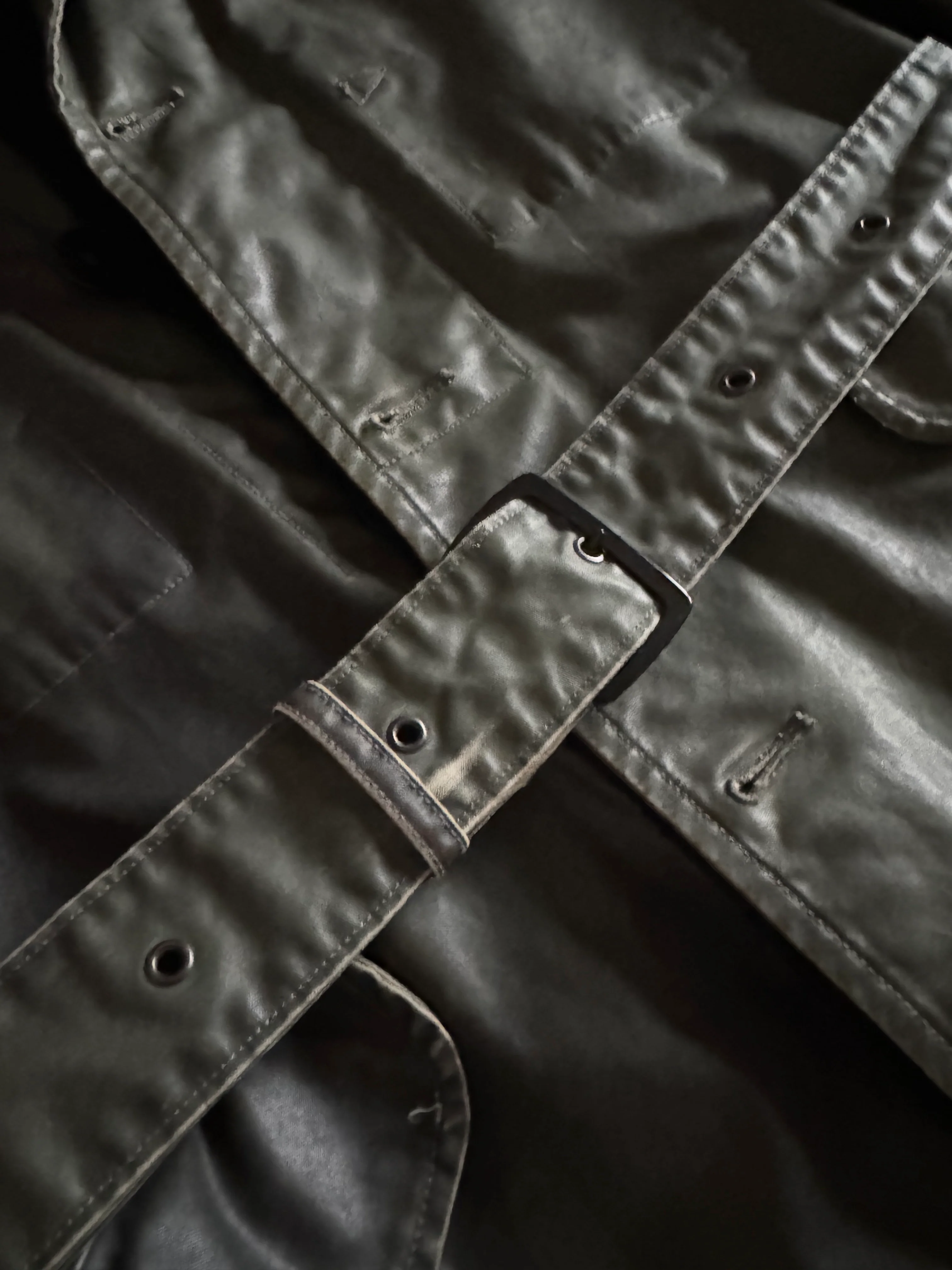 Stone Island 'Waxed Ice Heat Reactive' Trench - Medium - Image 5