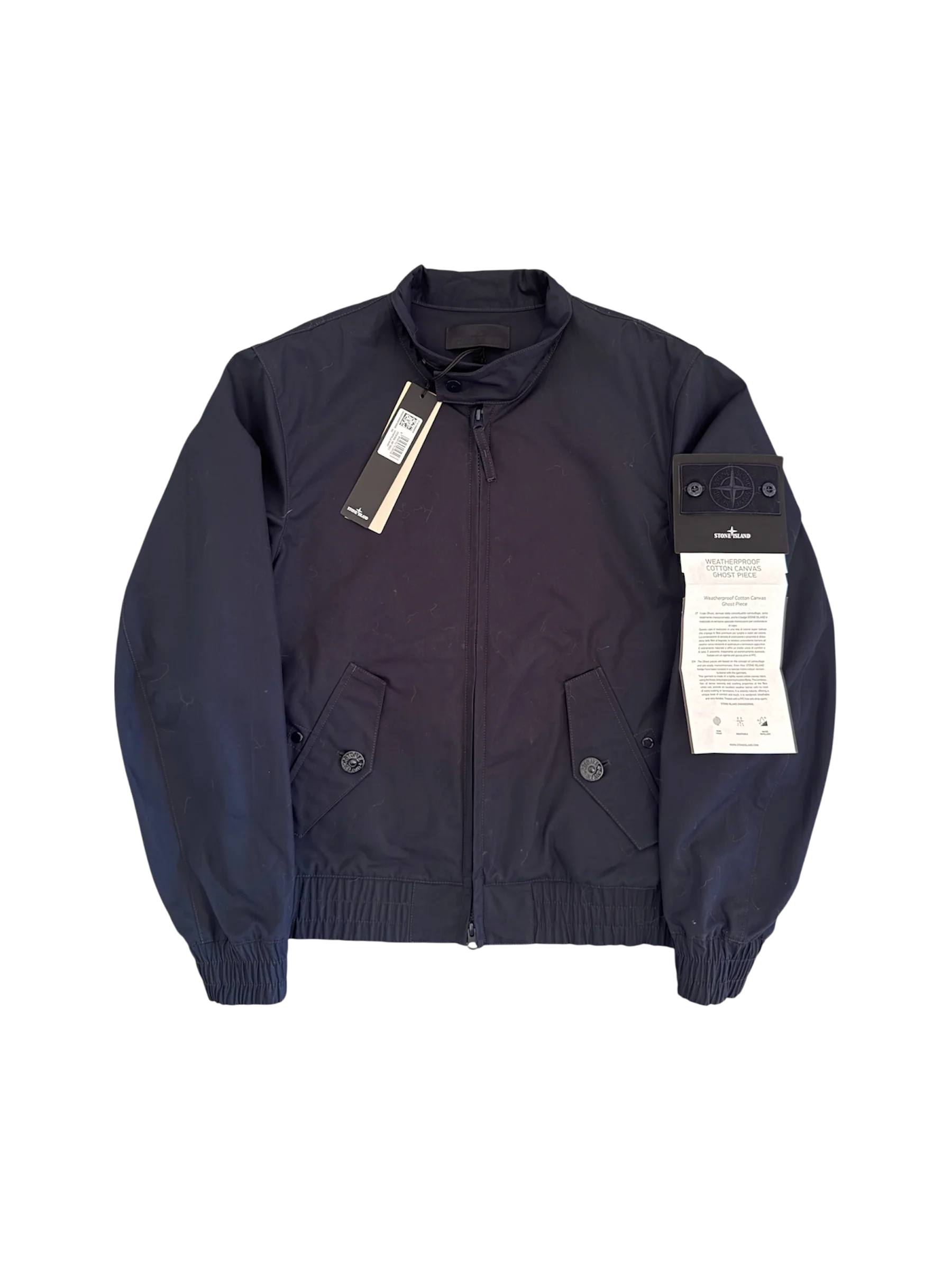 Stone Island 'Weatherproof Cotton Canvas Ghost Piece' Jacket - Small