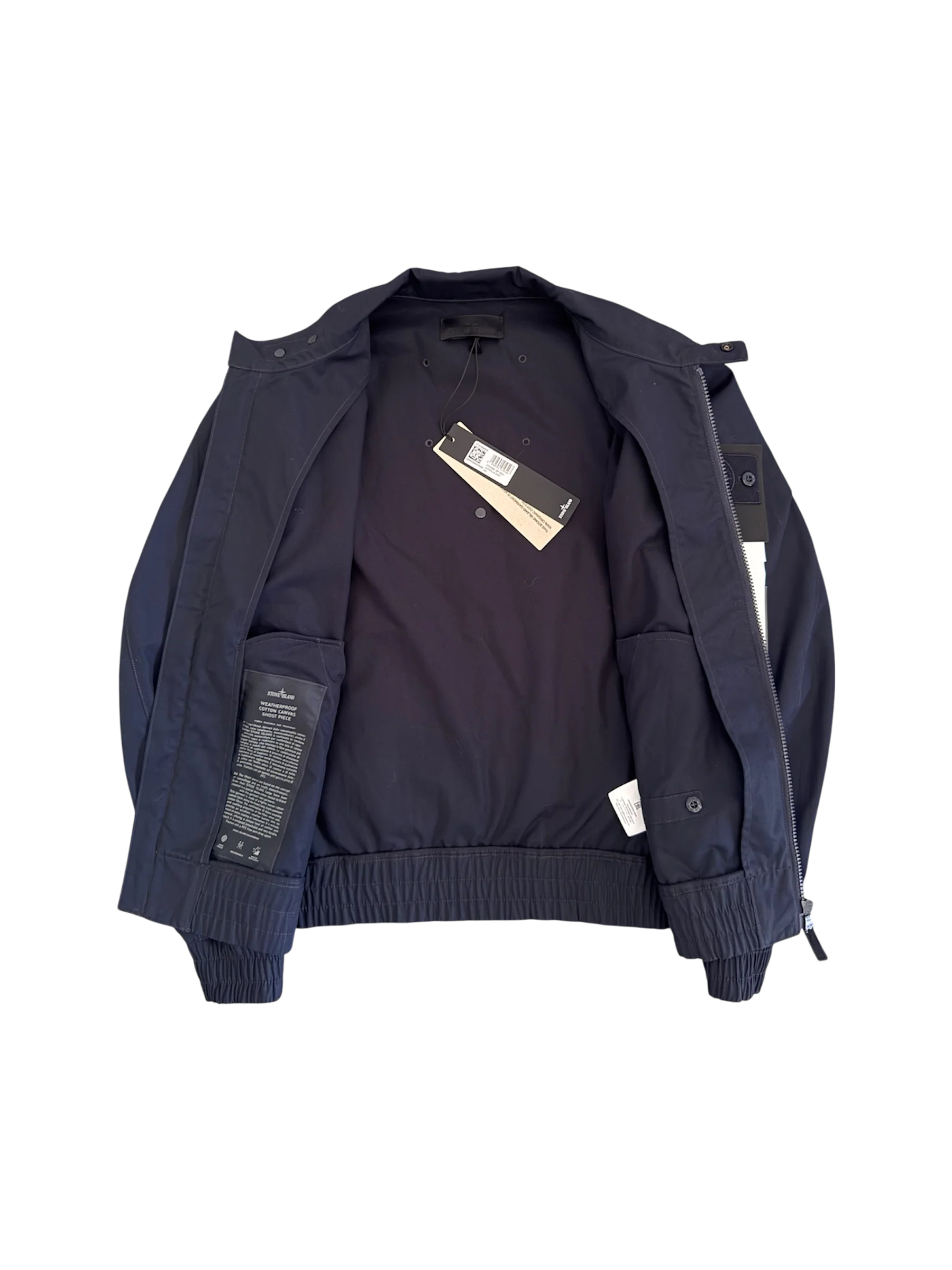 Stone Island 'Weatherproof Cotton Canvas Ghost Piece' Jacket - Small - Image 2