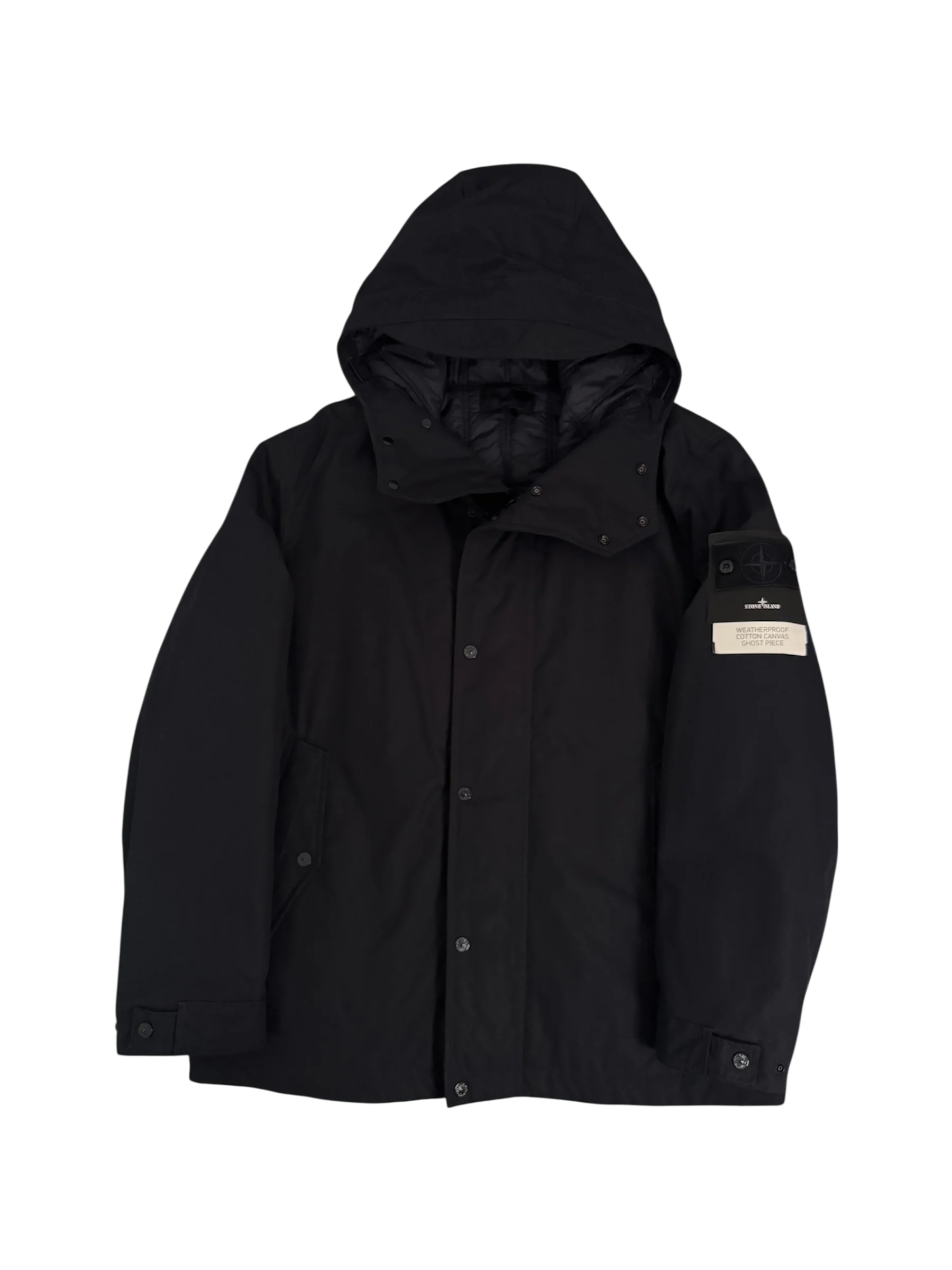 Stone Island 'Weatherproof Cotton Canvas Ghost Piece Primaloft Insulation' Navy Jacket - Small