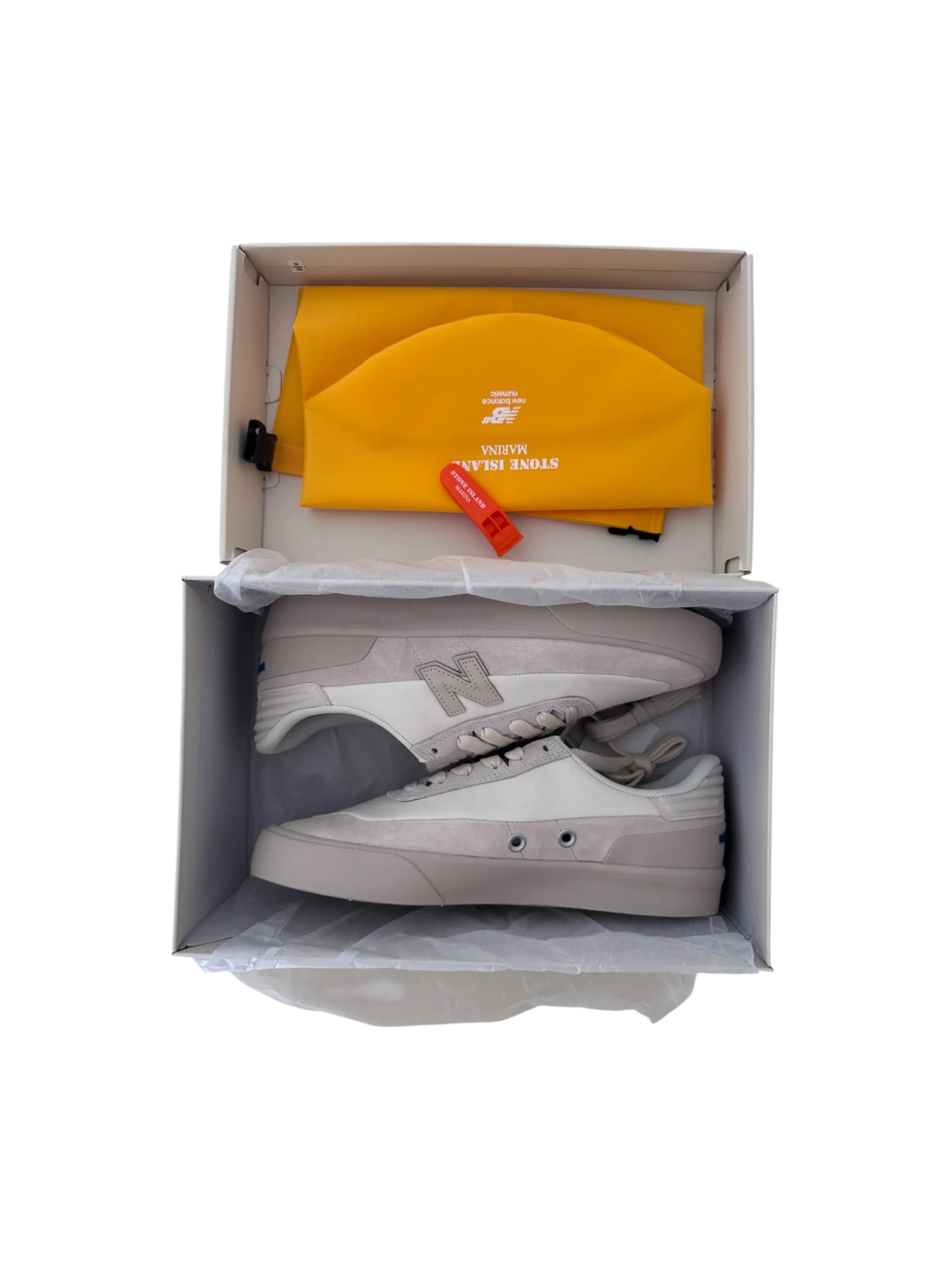 Stone Island x New Balance White Marina Sneakers - 44 EU - Image 2