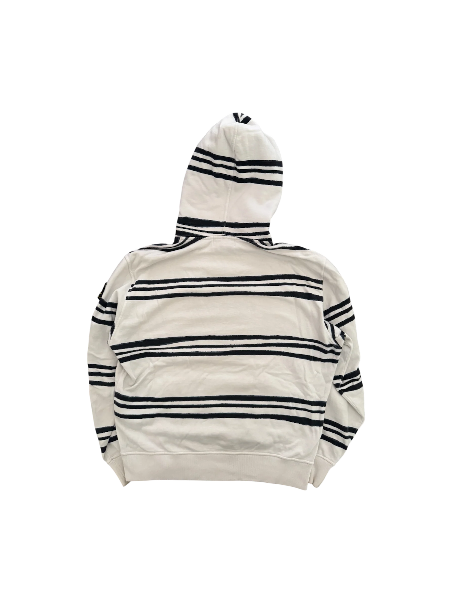 Stone Island x Supreme 2020 White Hoodie - Small - Image 2