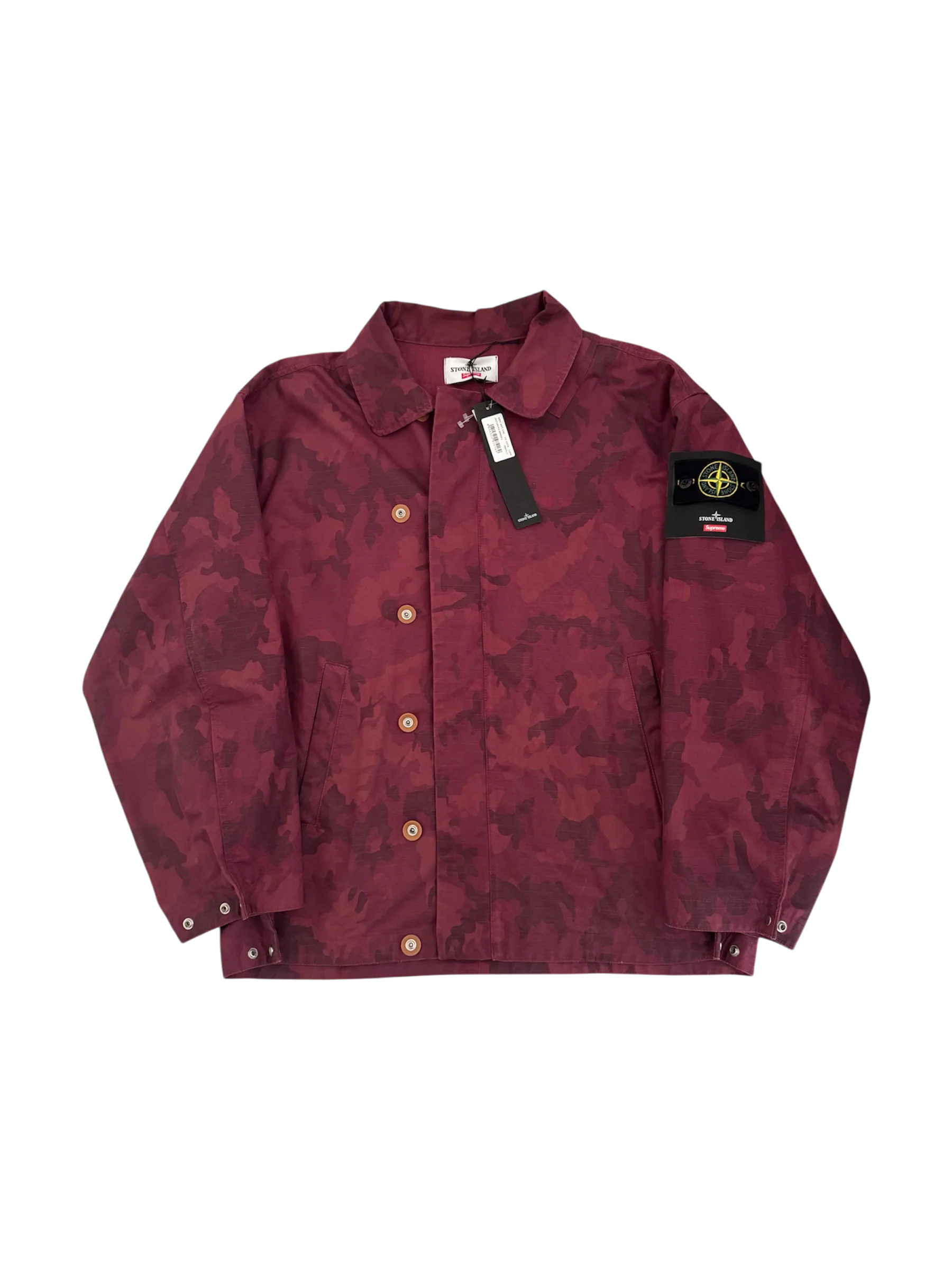 Stone Island x Supreme 'Cotton Ripstop Ice Jacket Camo' Jacket - Large - Image 2