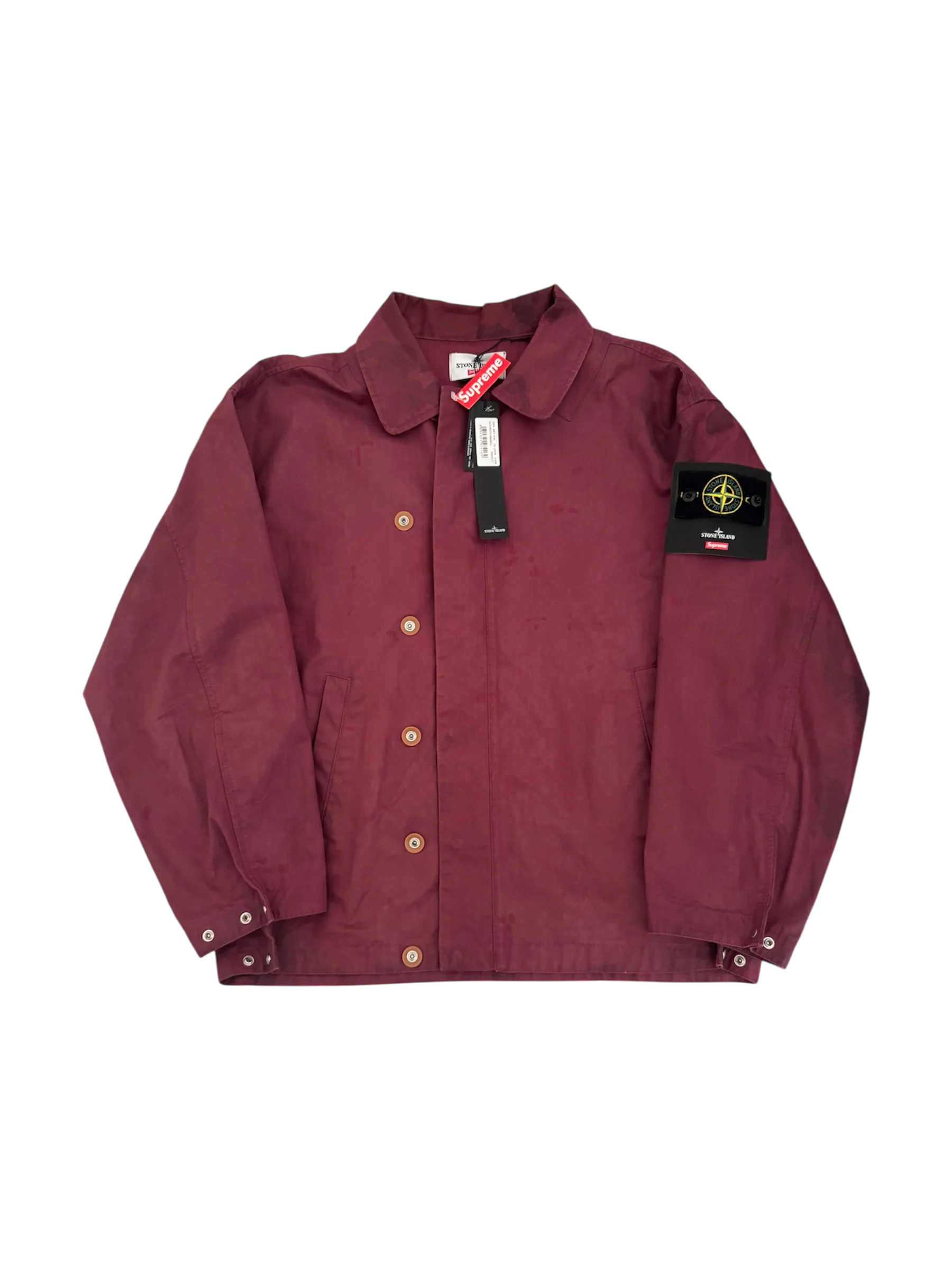 Stone Island x Supreme 'Cotton Ripstop Ice Jacket Camo' Jacket - Large - Image 3