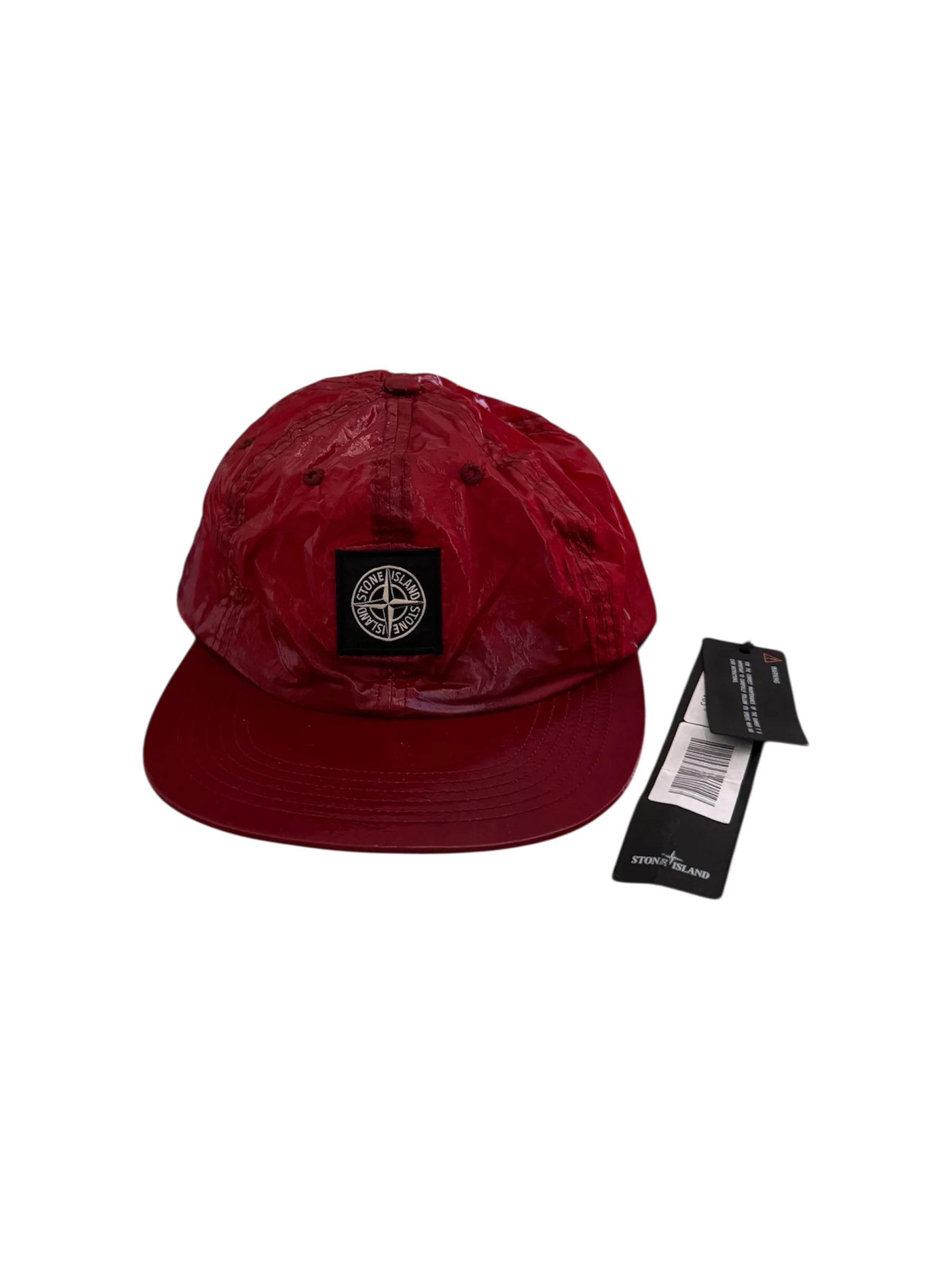 Stone Island x Supreme Red 'Silk Light' Cap - Unisize - Image 2