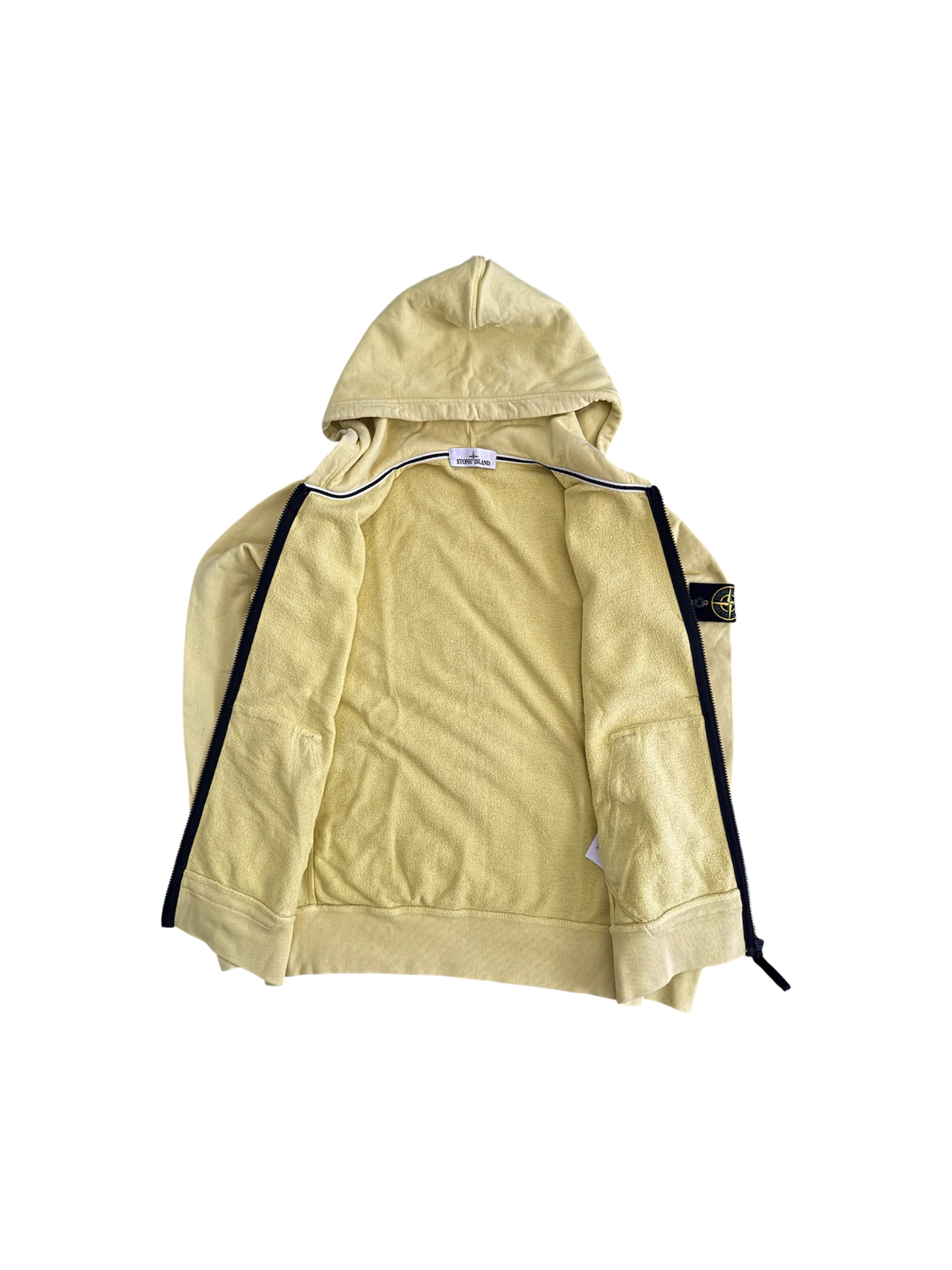 Stone Island Yellow Hoodie - Medium - Image 2