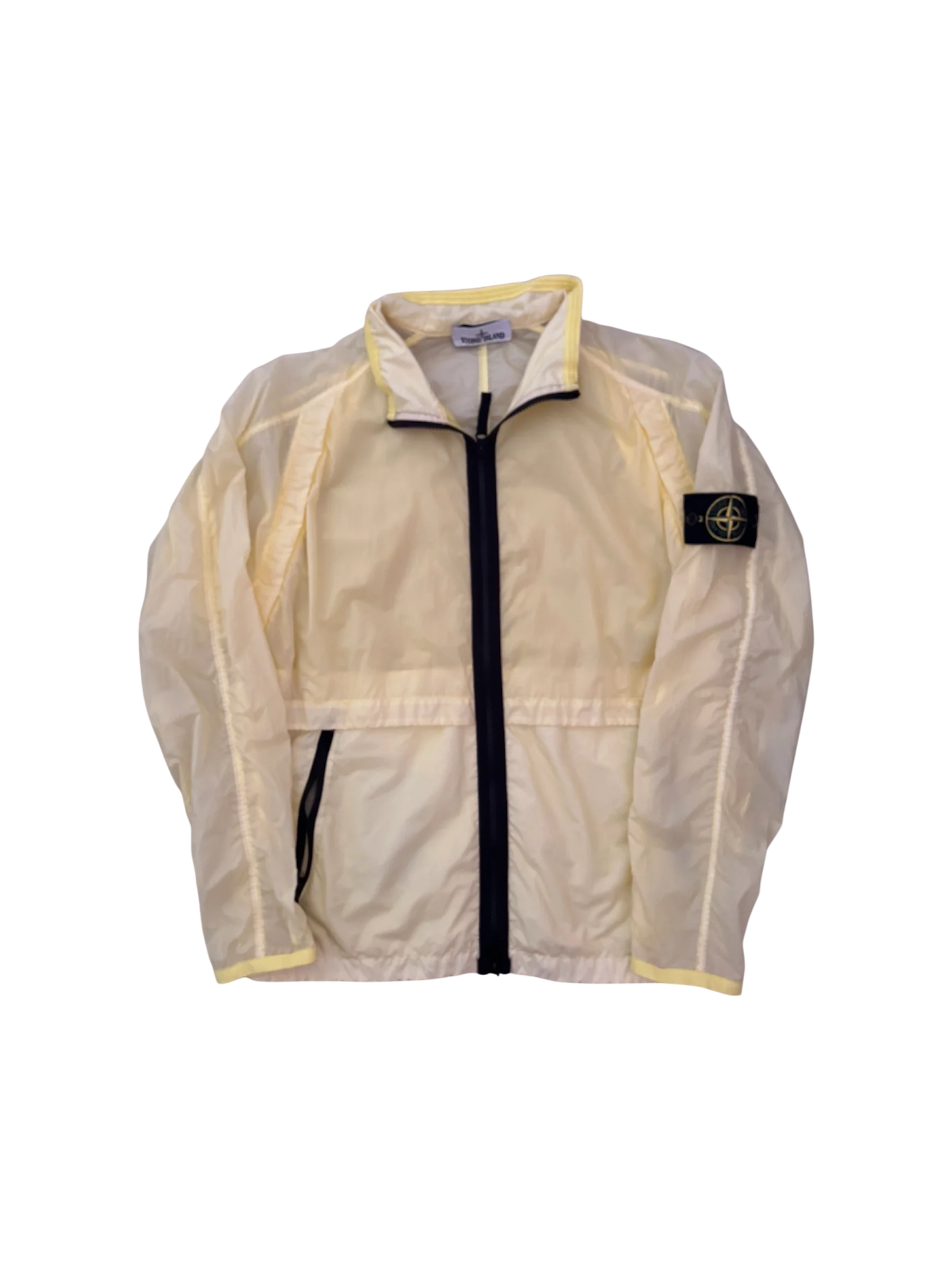 Stone Island Yellow 'Lamy Velour' Jacket - Medium