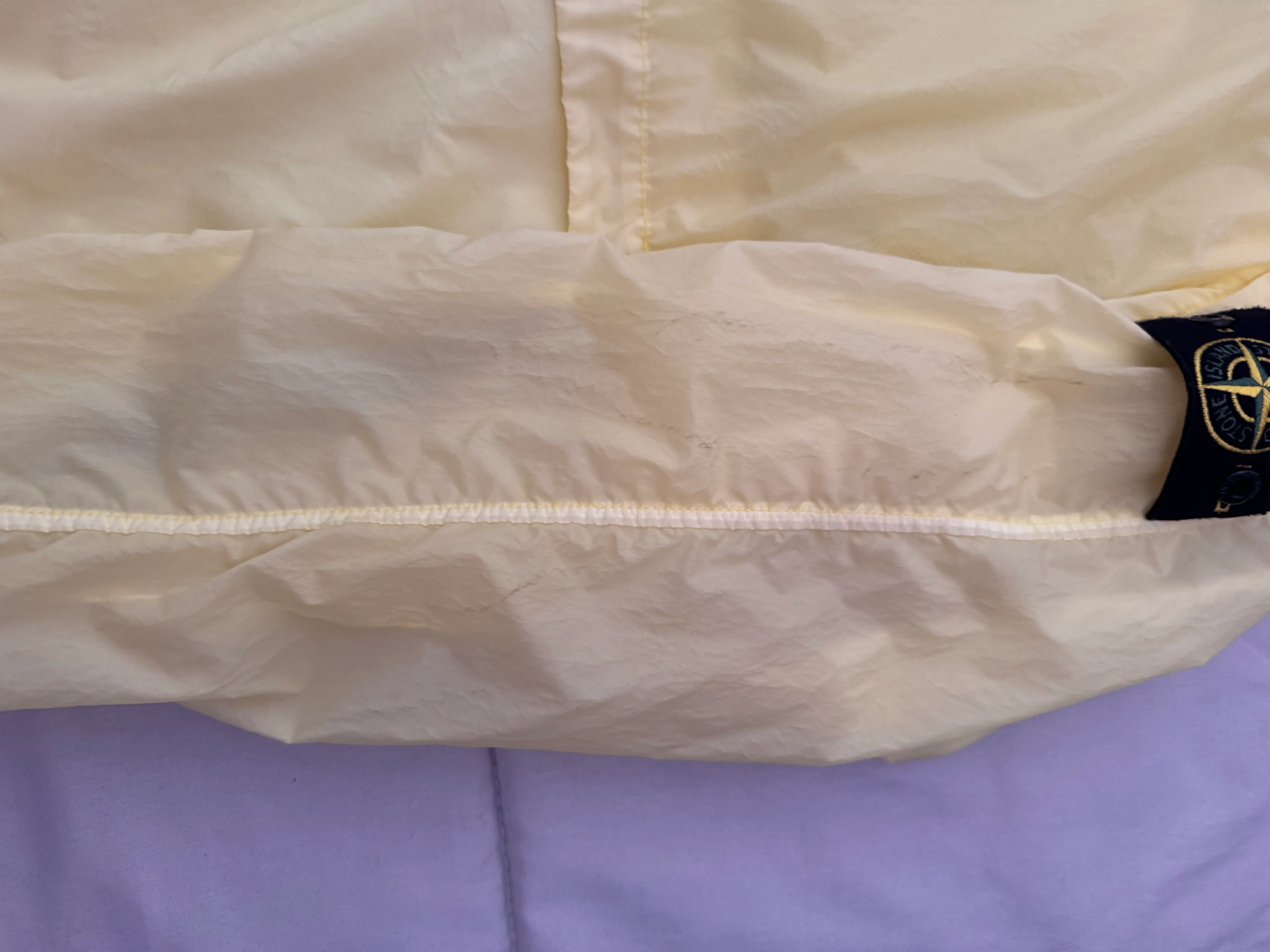Stone Island Yellow 'Lamy Velour' Jacket - Medium - Image 4