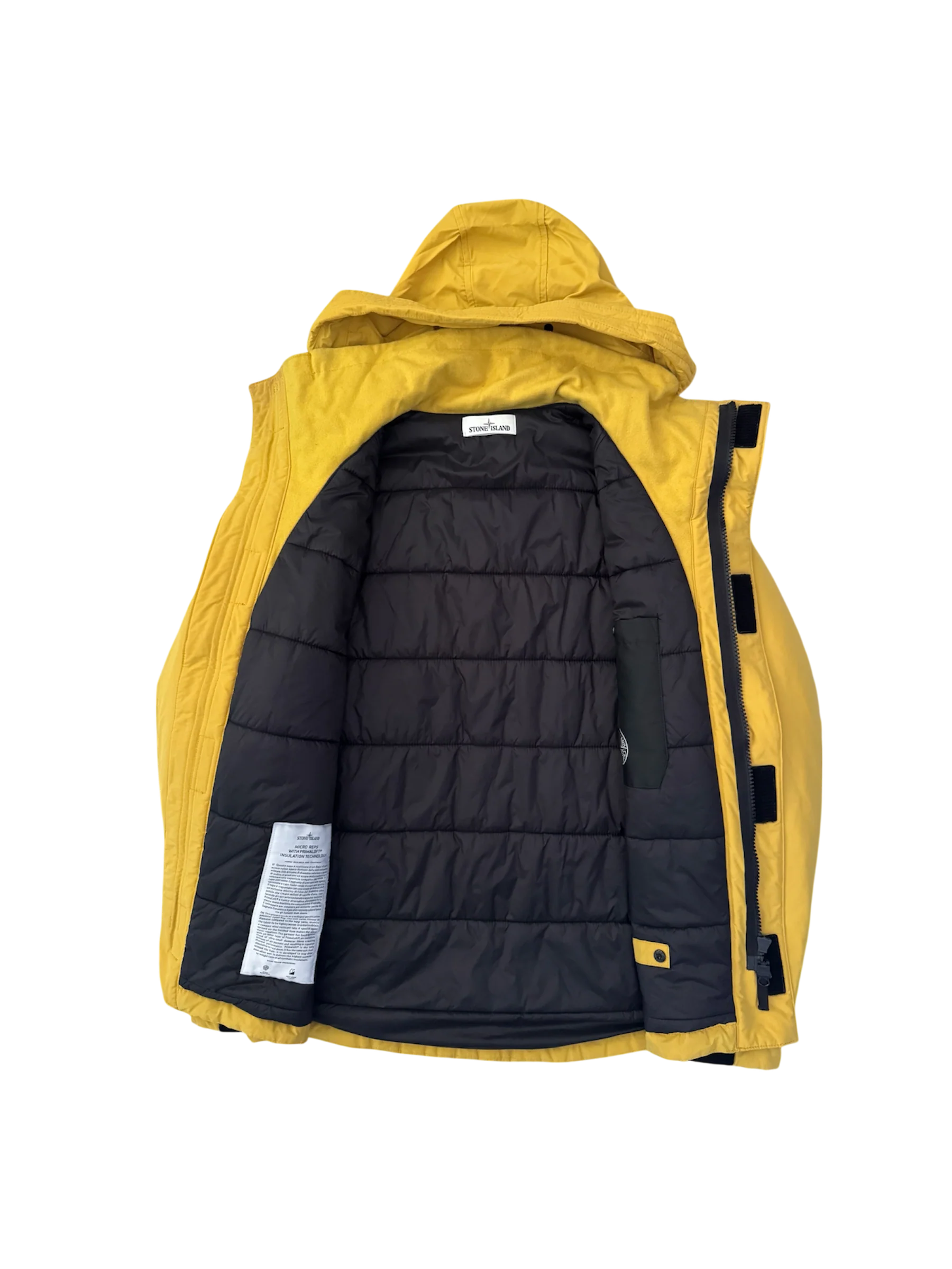 Stone Island Yellow 'Micro Reps Primaloft Insulation' Jacket - XL - Image 2